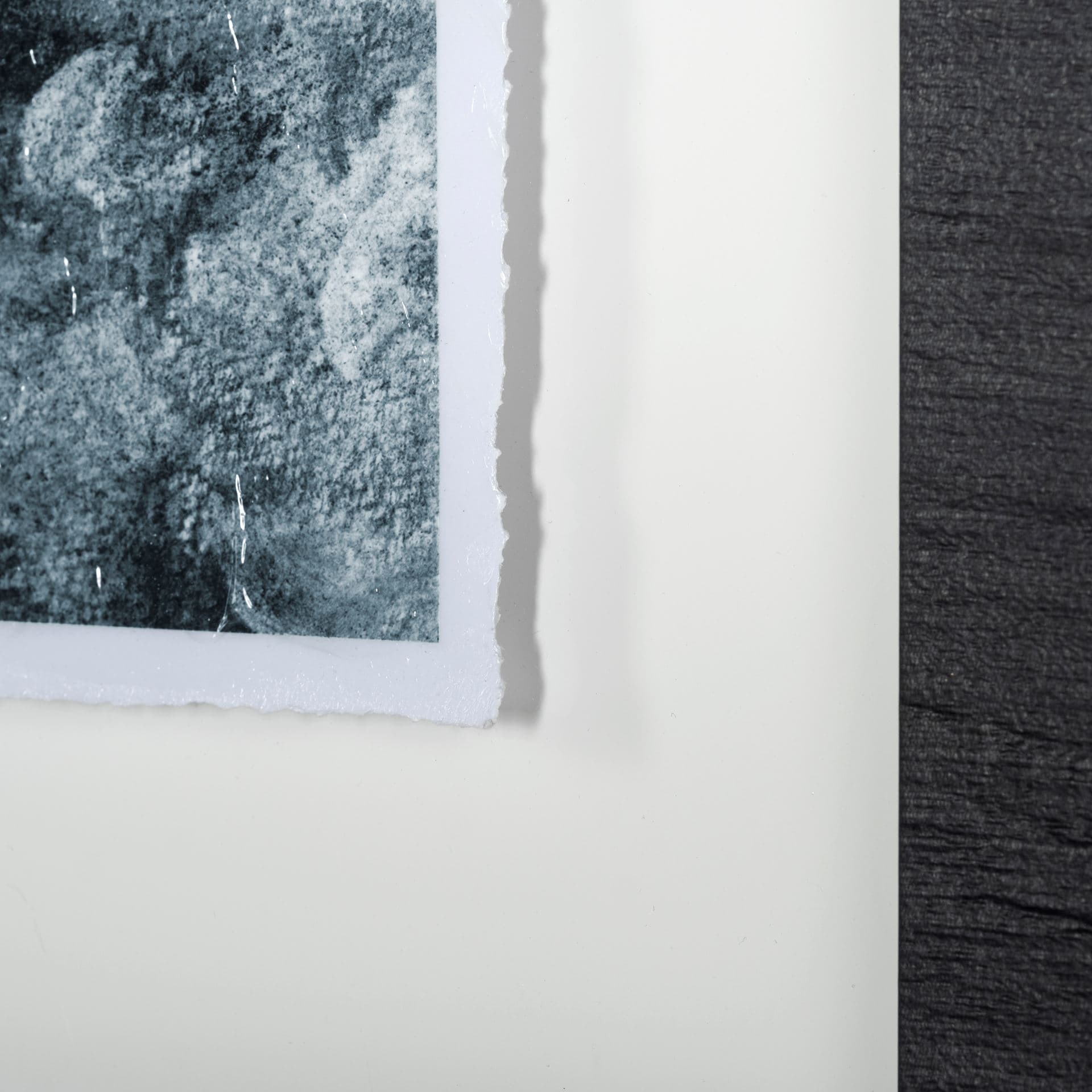Rhino Burn Orange by Mercana Studio a Hand Embellished Textured Framed Art Print Matted under Glass — product photograph