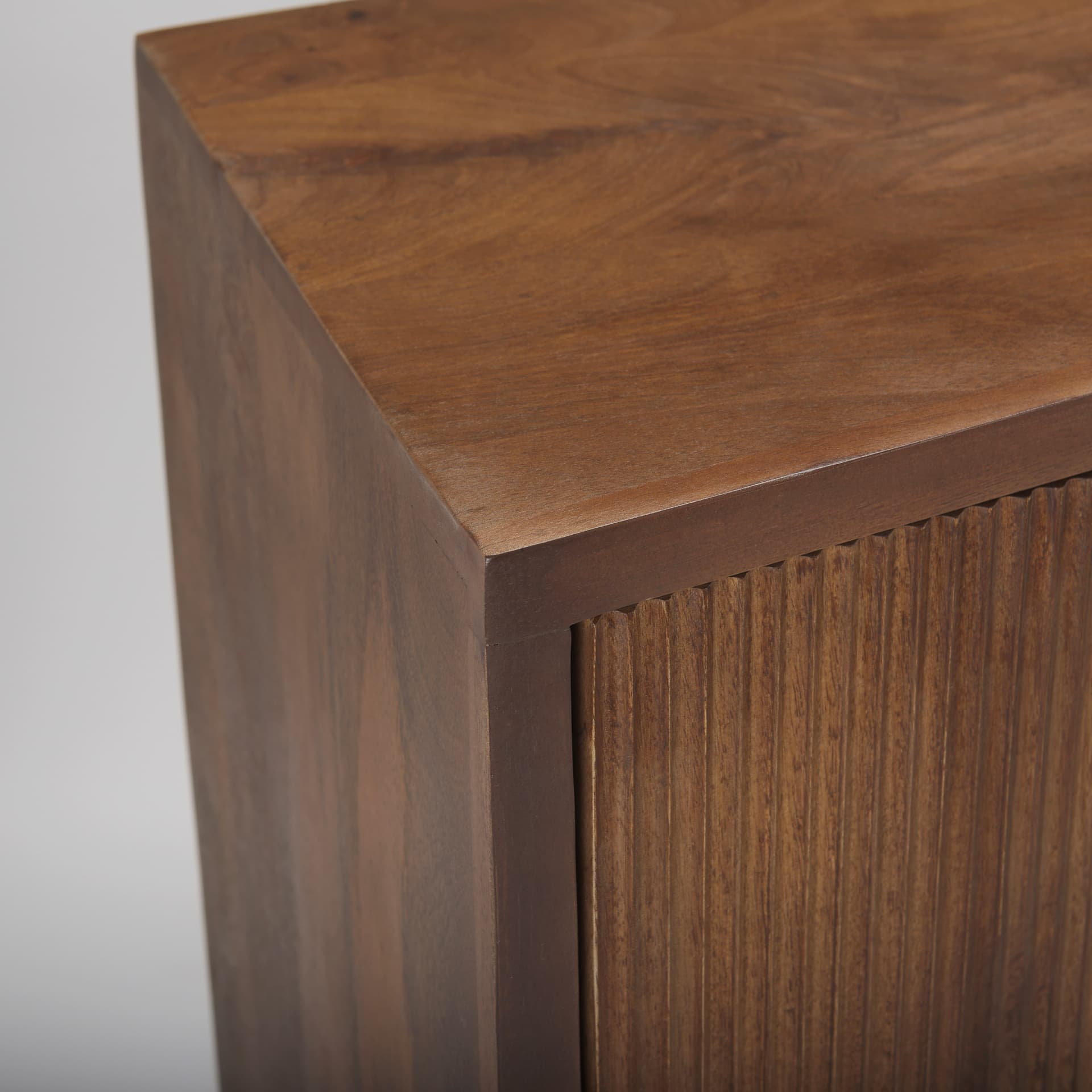 Lance 70.0L x 15.0W x 32.0H Medium Brown Solid Wood Sideboard — product photograph