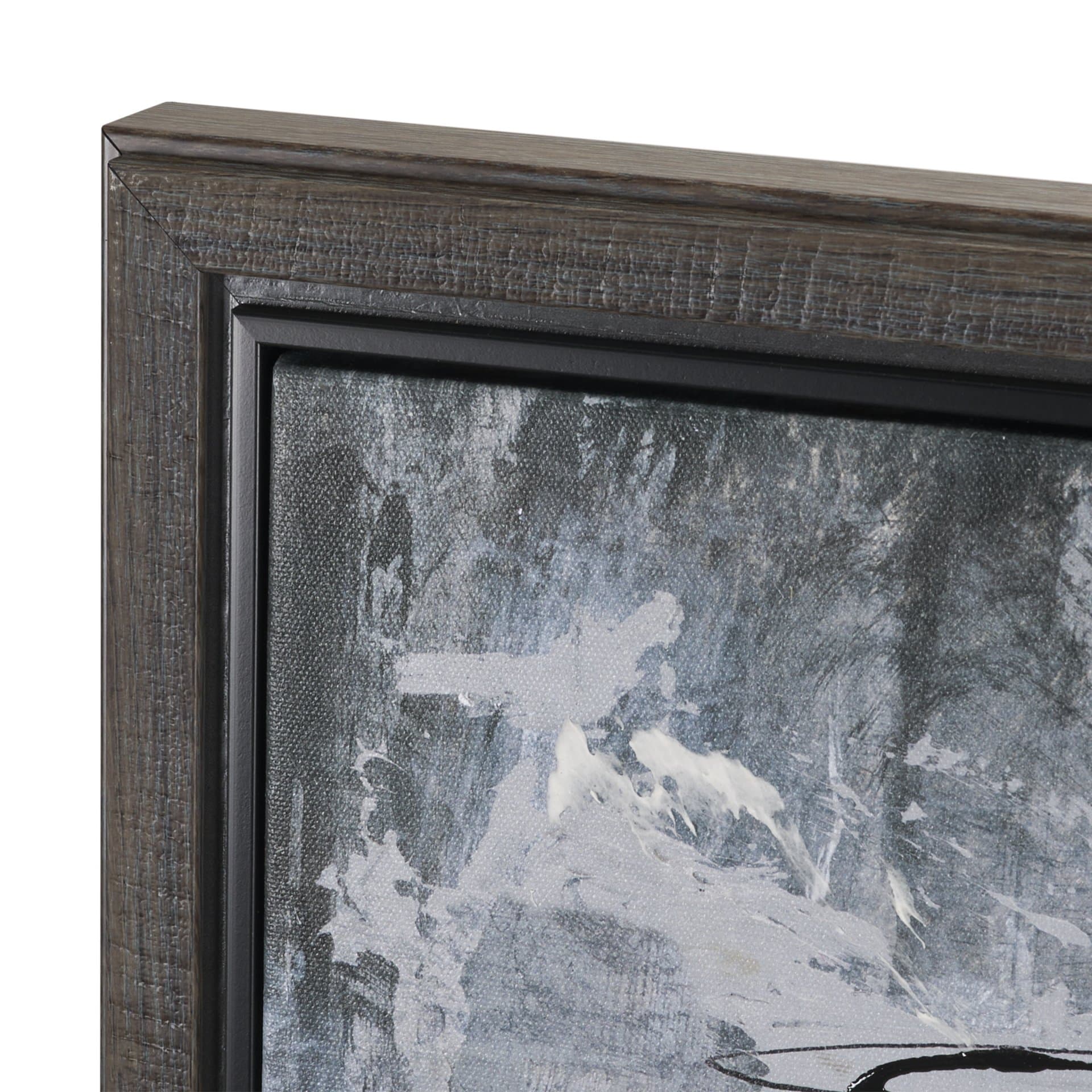 Community 1A by Mercana Studio Hand-Embellished Textured Framed Canvas Artwork — product photograph