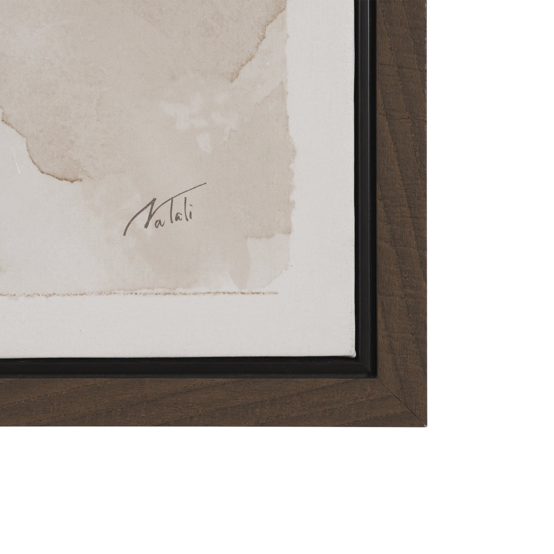 Repose by Mercana Studio Hand-Embellished Textured Framed Canvas Artwork — product photograph