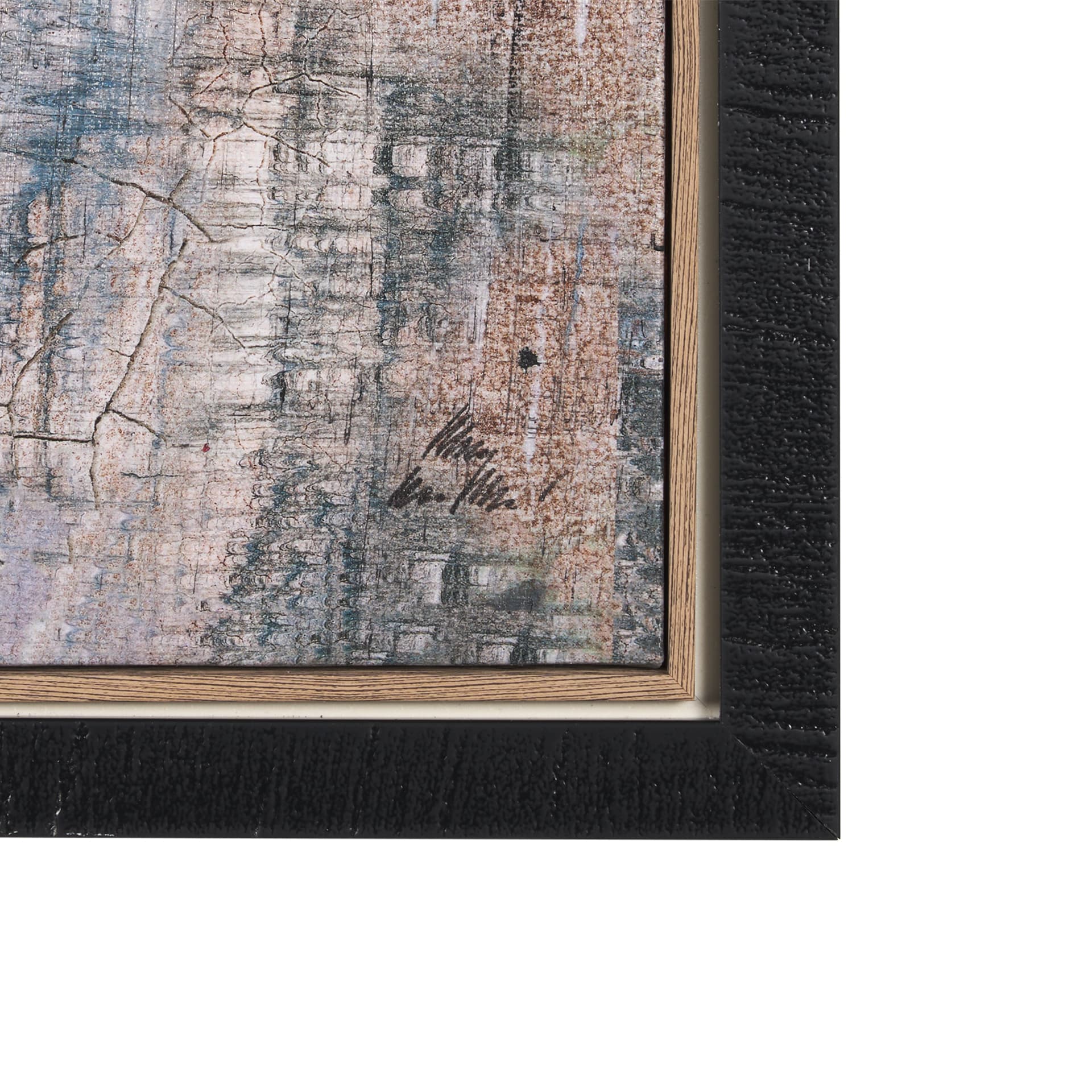 Merge Framed Canvas by Morgan McLaren a Hand Embellished Textured Framed Canvas — product photograph