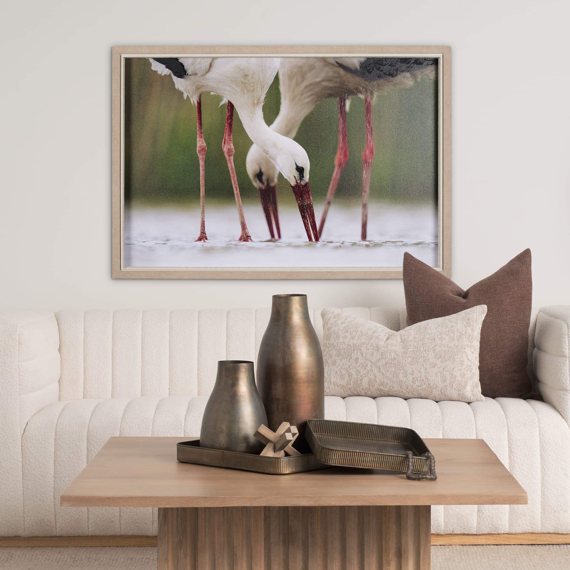 Drink Together by Mercana Studio a Hand Embellished Textured Framed Photo Art Print — in a styled room