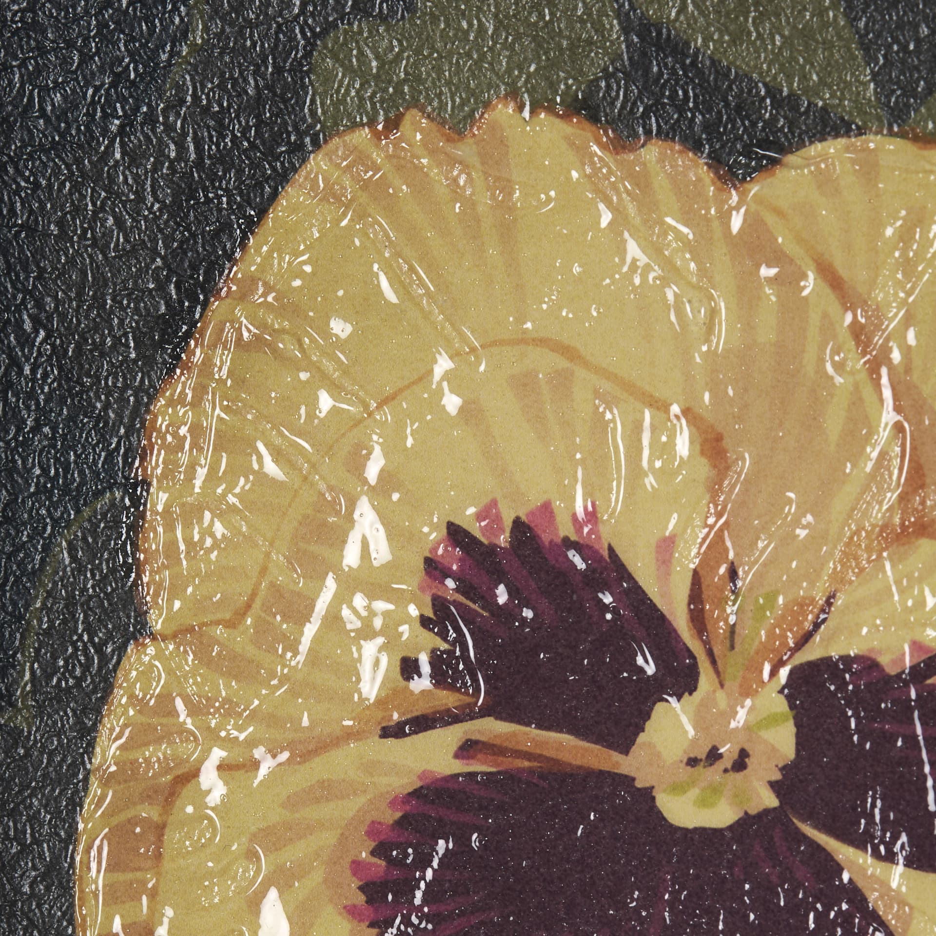 Flower Portrait I by Mercana Studio a Hand Embellished Textured Framed Art Print Matted under Glass — product photograph