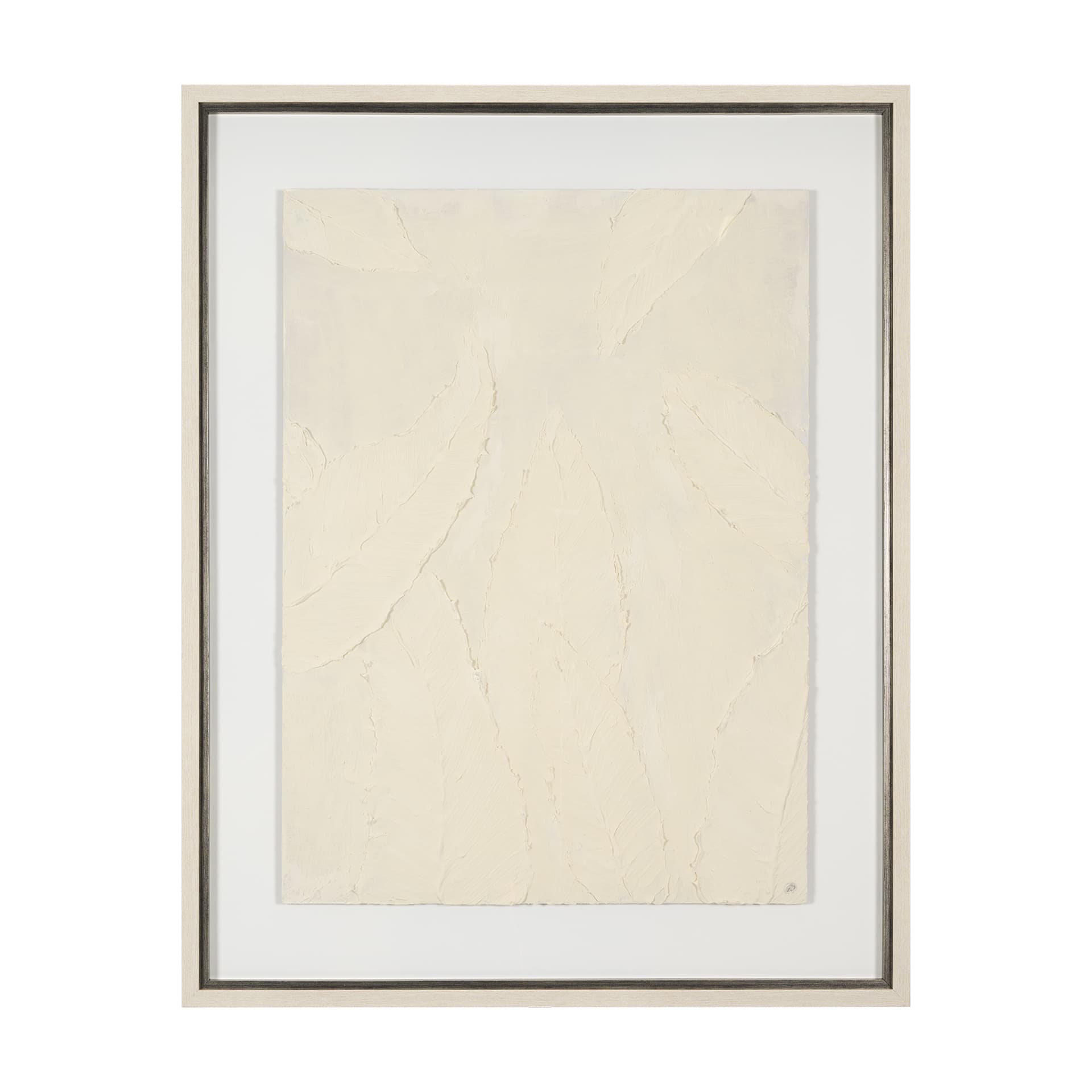 Leaf Relief I by Studio M a handmade Original Framed Artwork under Glass — product photograph