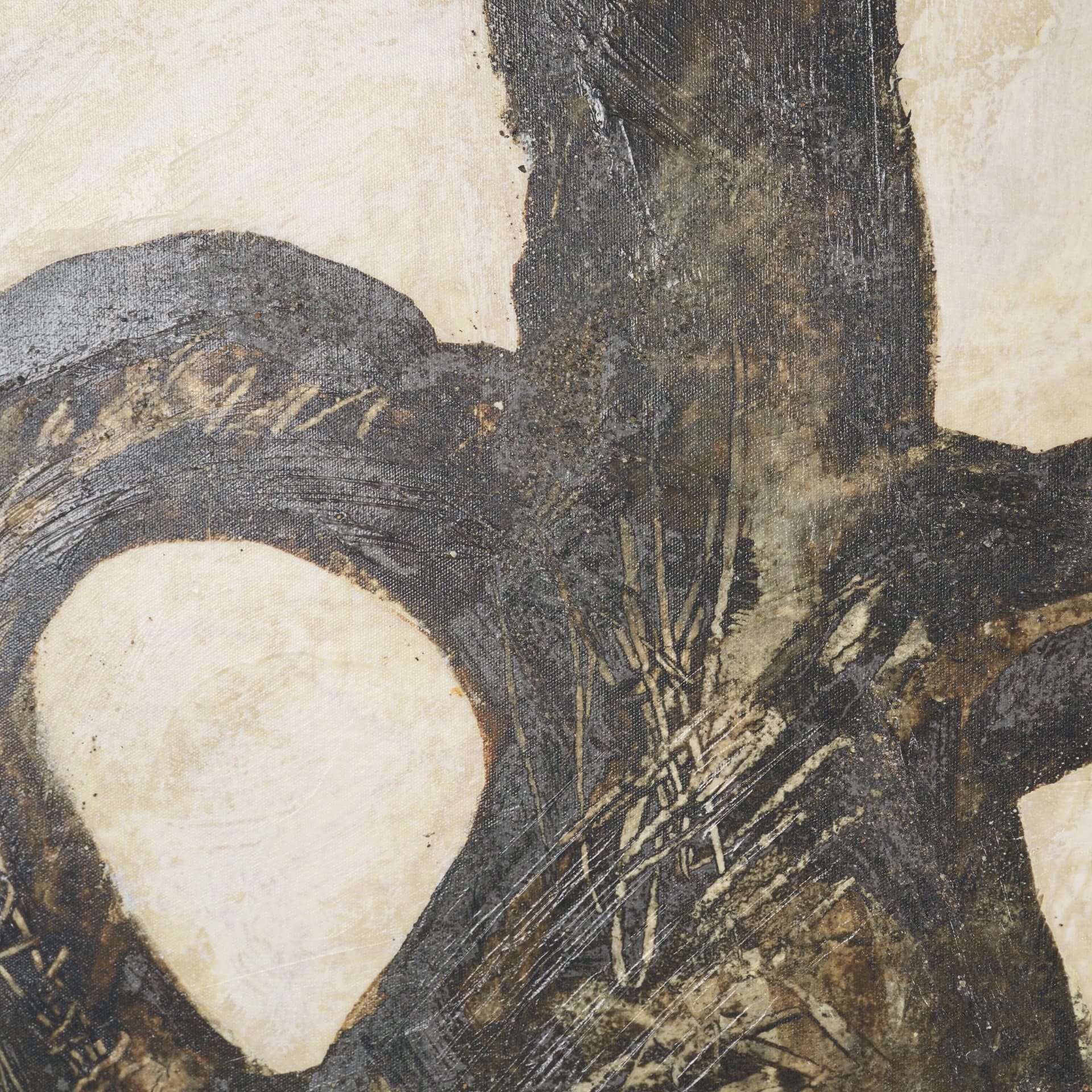 Held in Earth I by Mercana Studio Hand-Embellished Textured Framed Canvas Artwork — product photograph