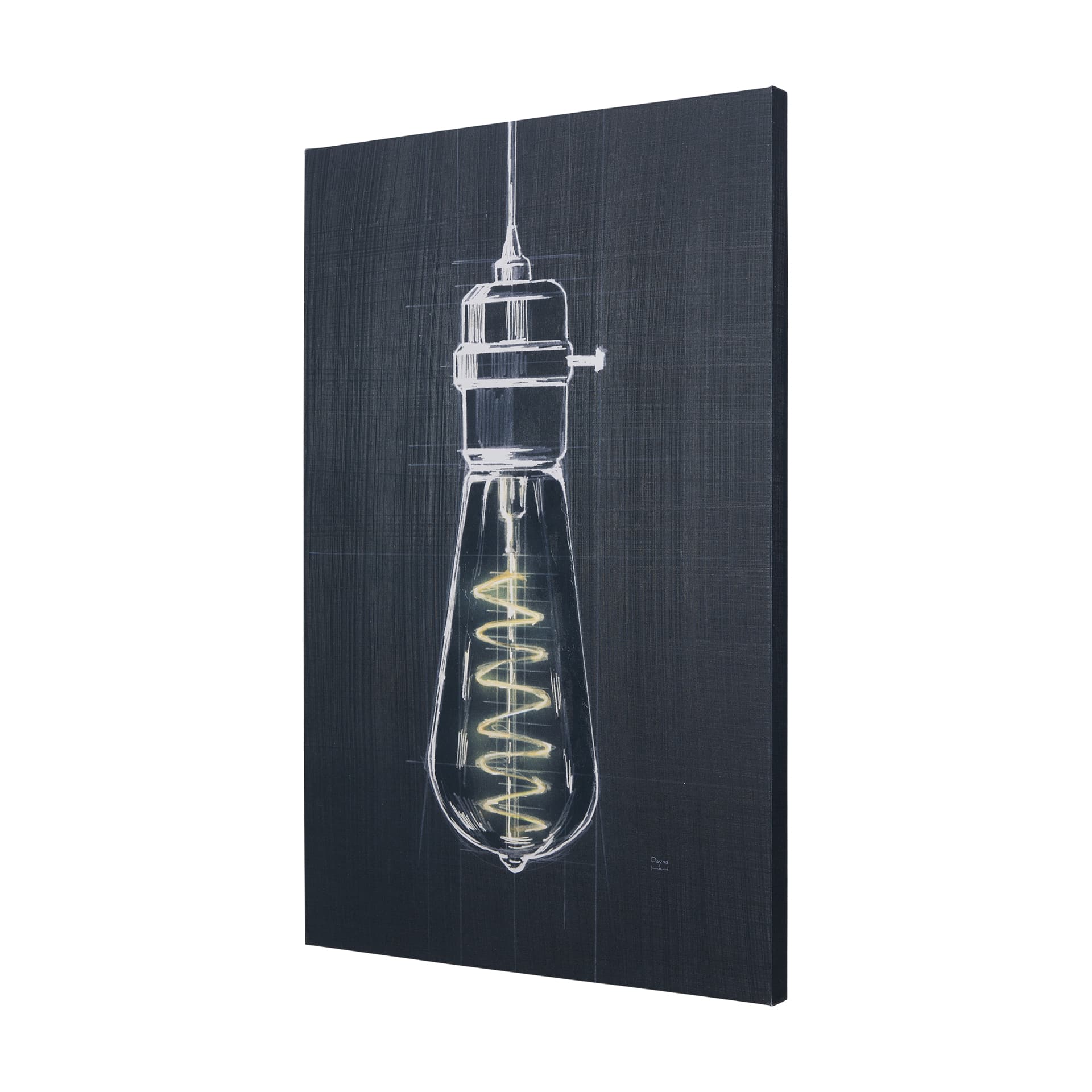 Bright Idea I by Mercana Studio a Hand Embellished Textured Canvas — product photograph