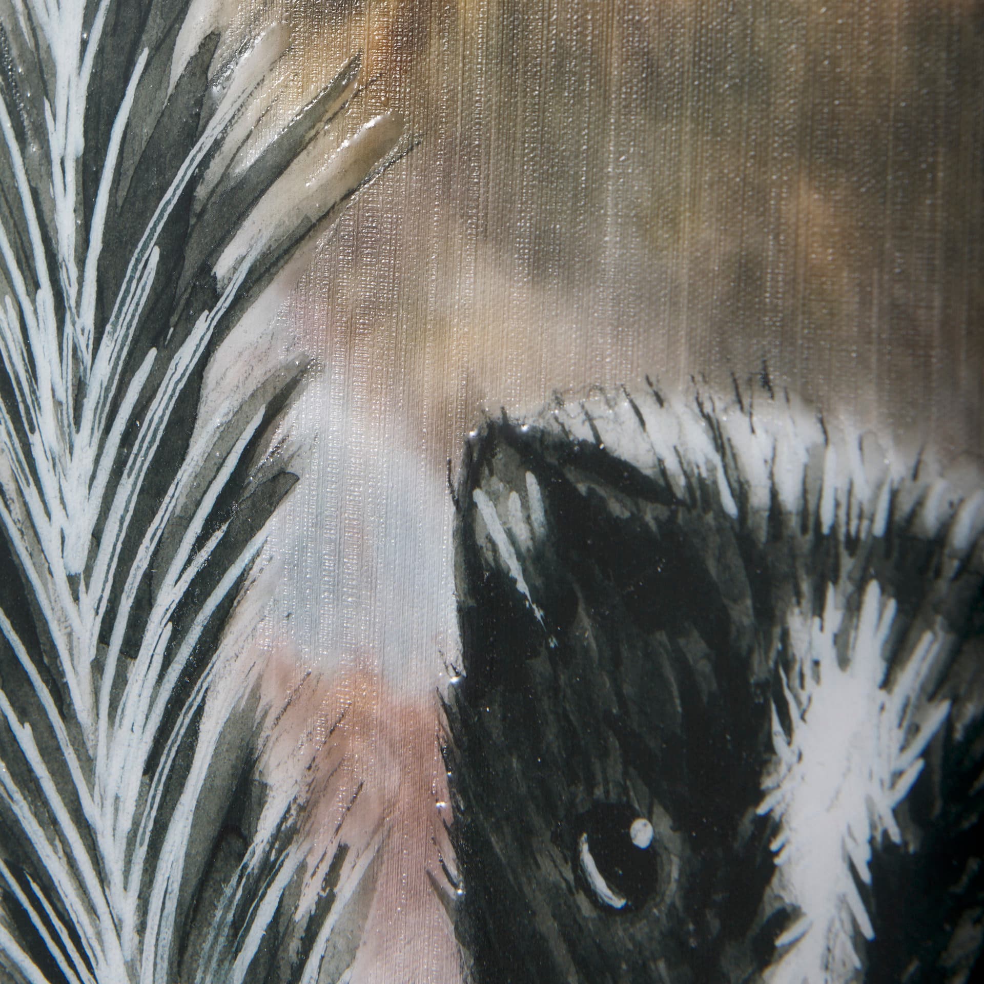 Country Skunk by Mercana Studio a Hand Embellished Textured Canvas — product photograph
