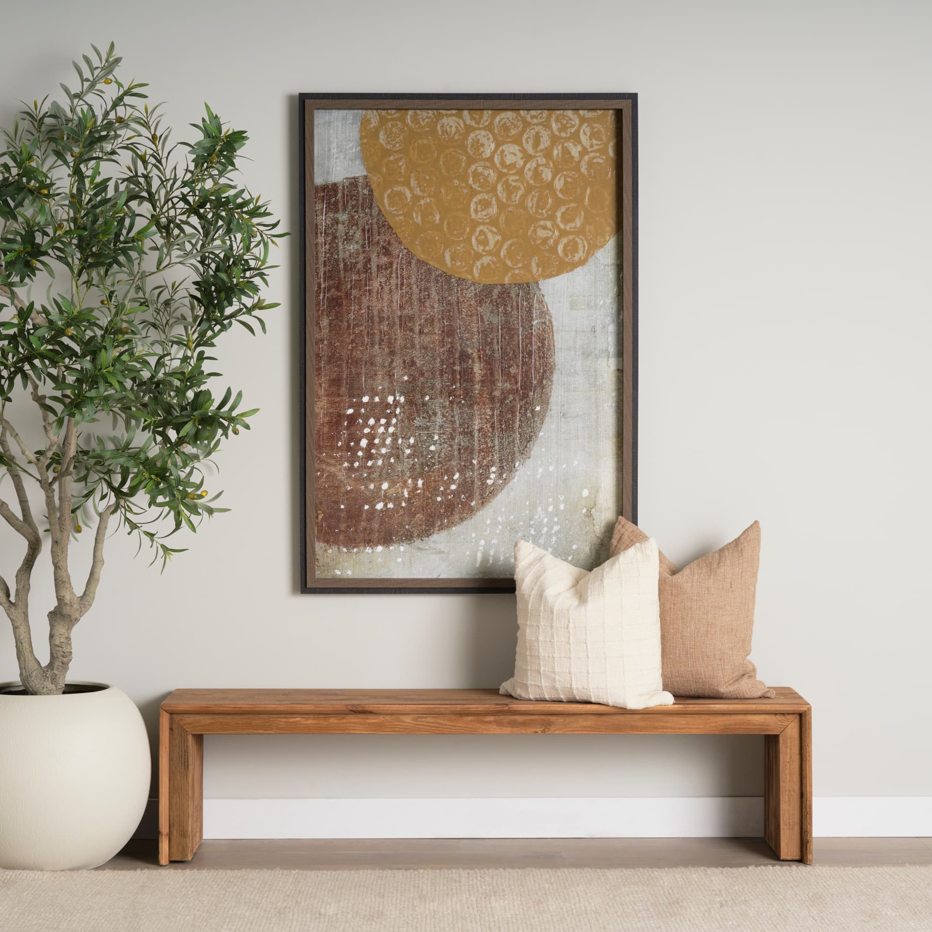 Environment II by Mercana Studio a Hand Embellished Framed Art Print — in a styled room