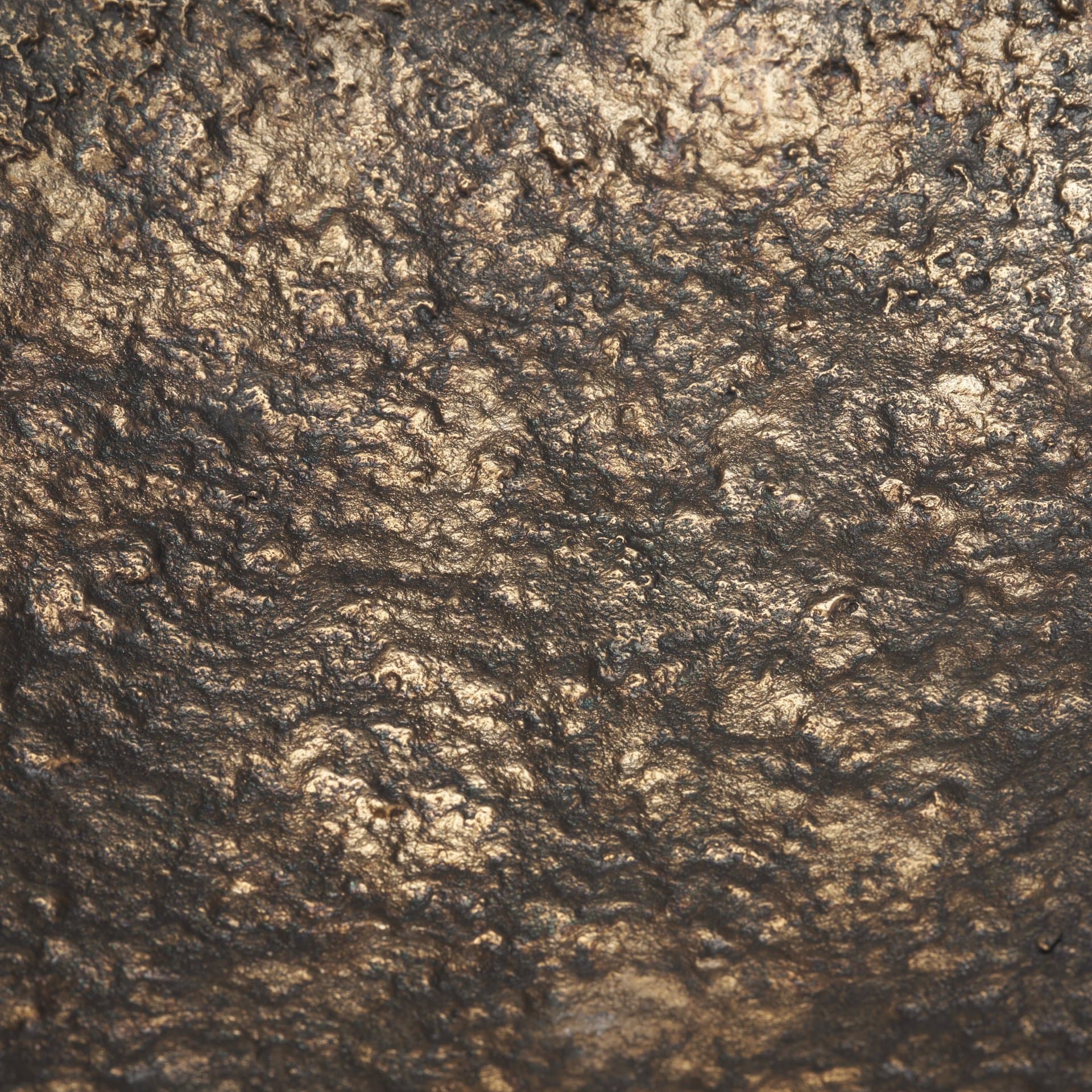 Verdant Small Antiqued Brass Metal Decorative Centerpiece Bowl — product photograph