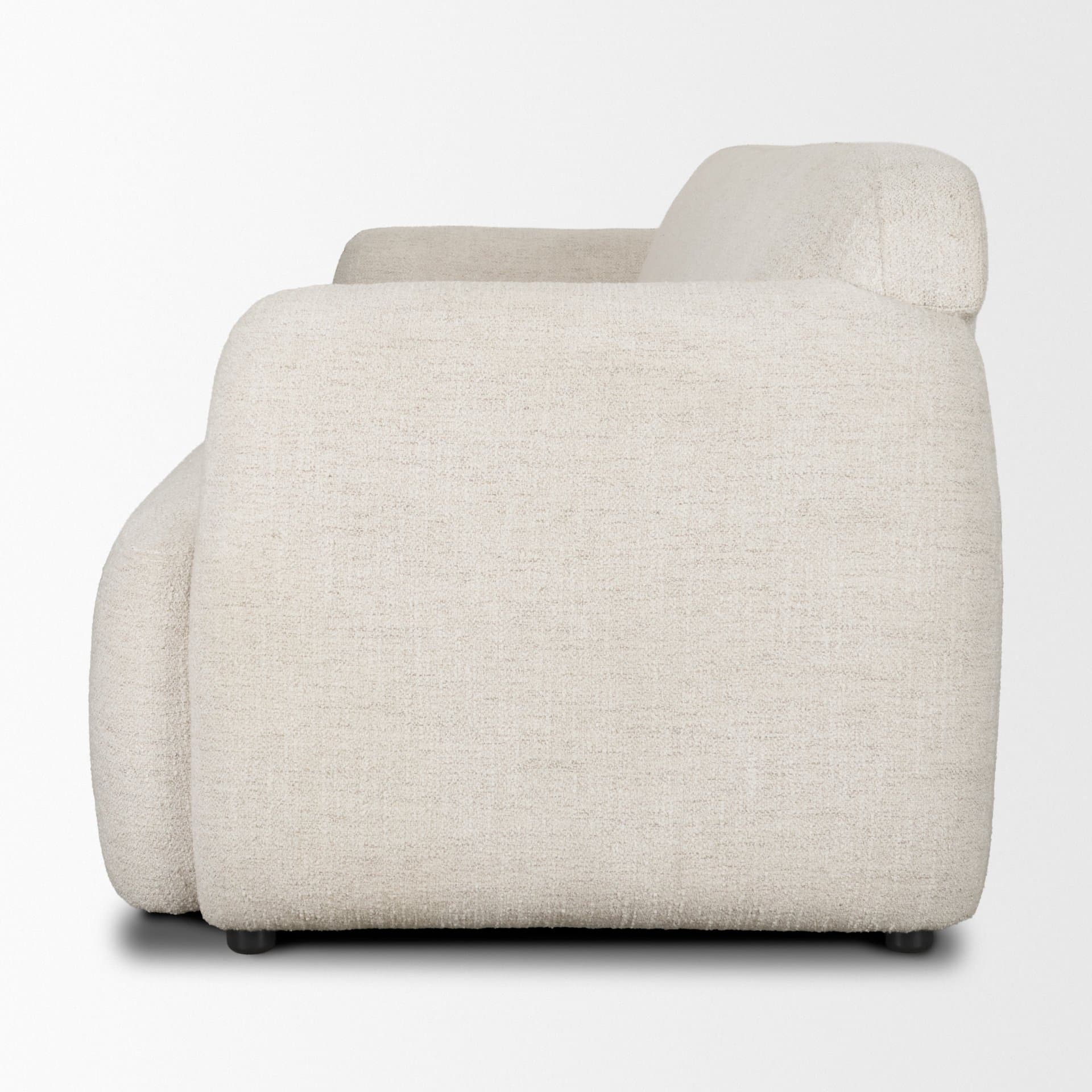 Saga Cream Fabric 3 Seater Sofa — product photograph