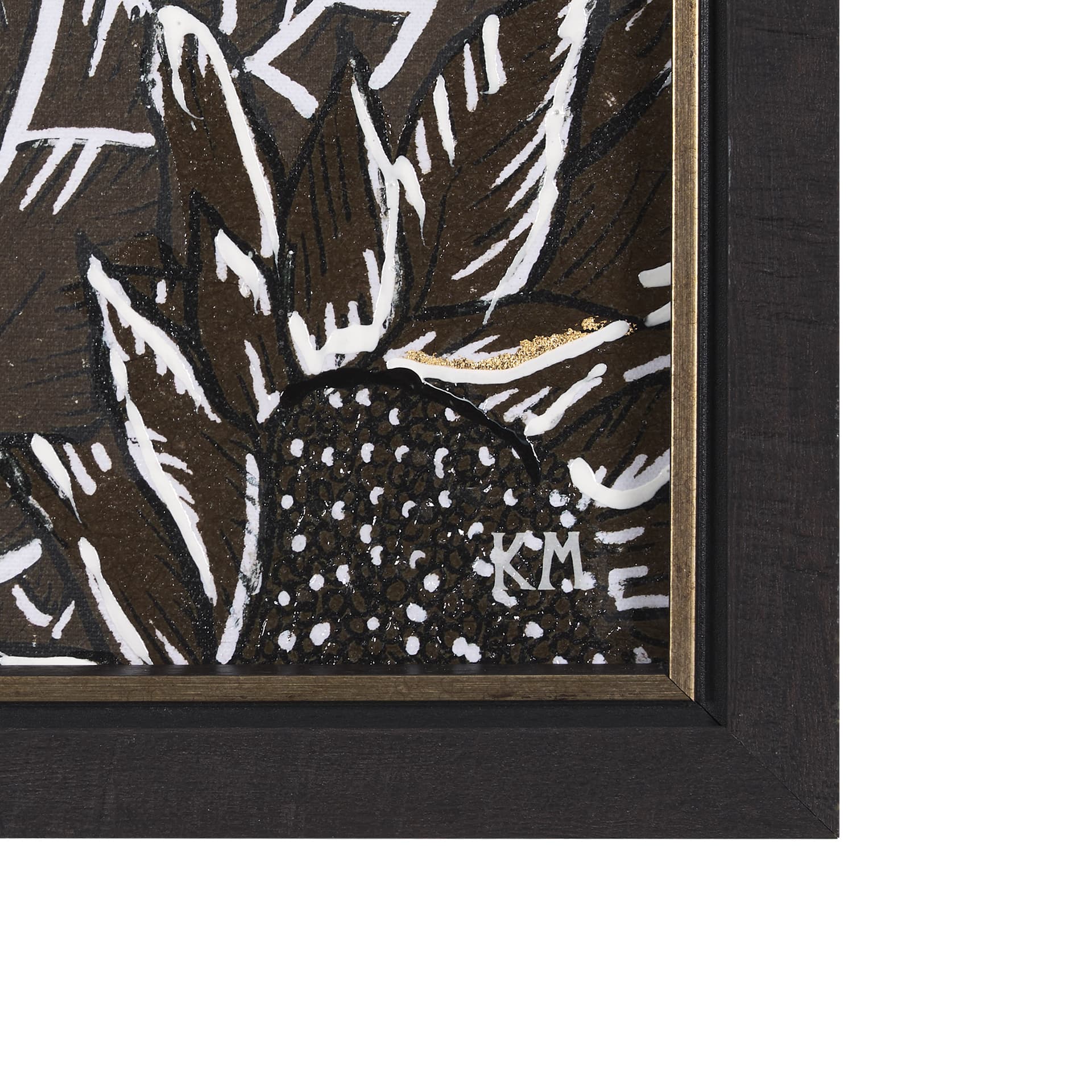 Sunflower Fest VI by Mercana Studio a Hand Embellished Textured Framed Art Print — product photograph