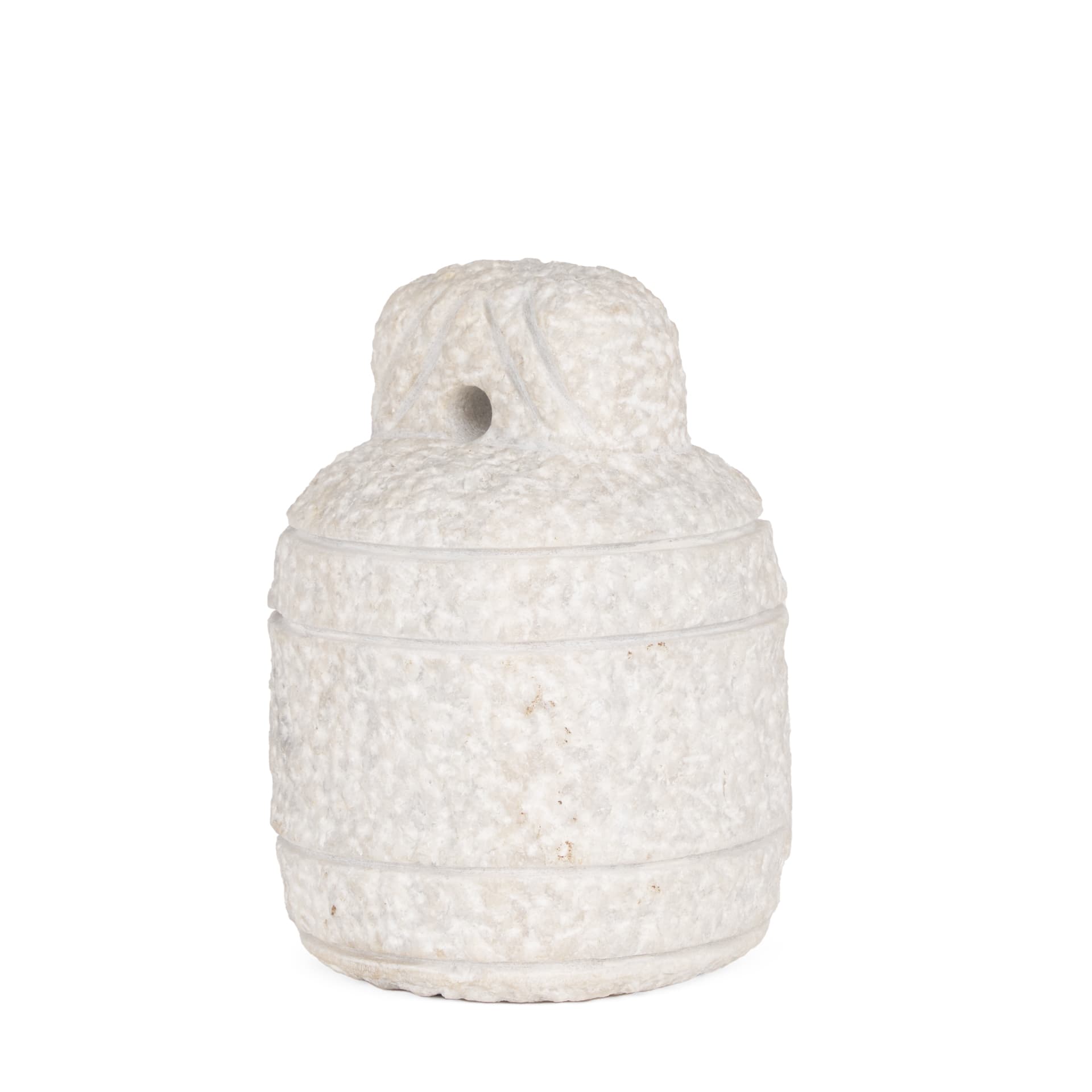 Irina Small White Marble Door Stopper — product photograph