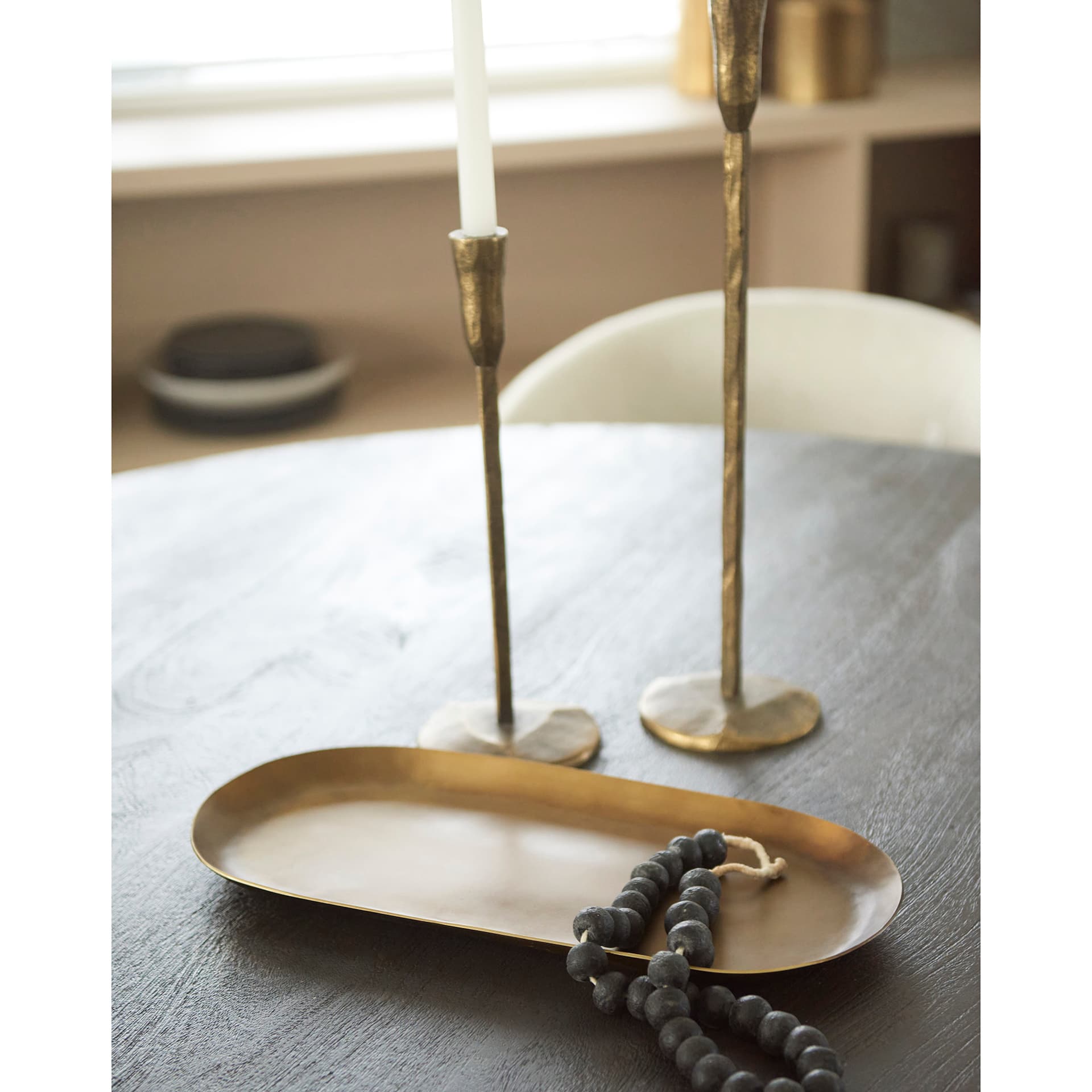 Payson 18.0L x 8.5W x 0.8H Aluminum Candle Tray — product photograph