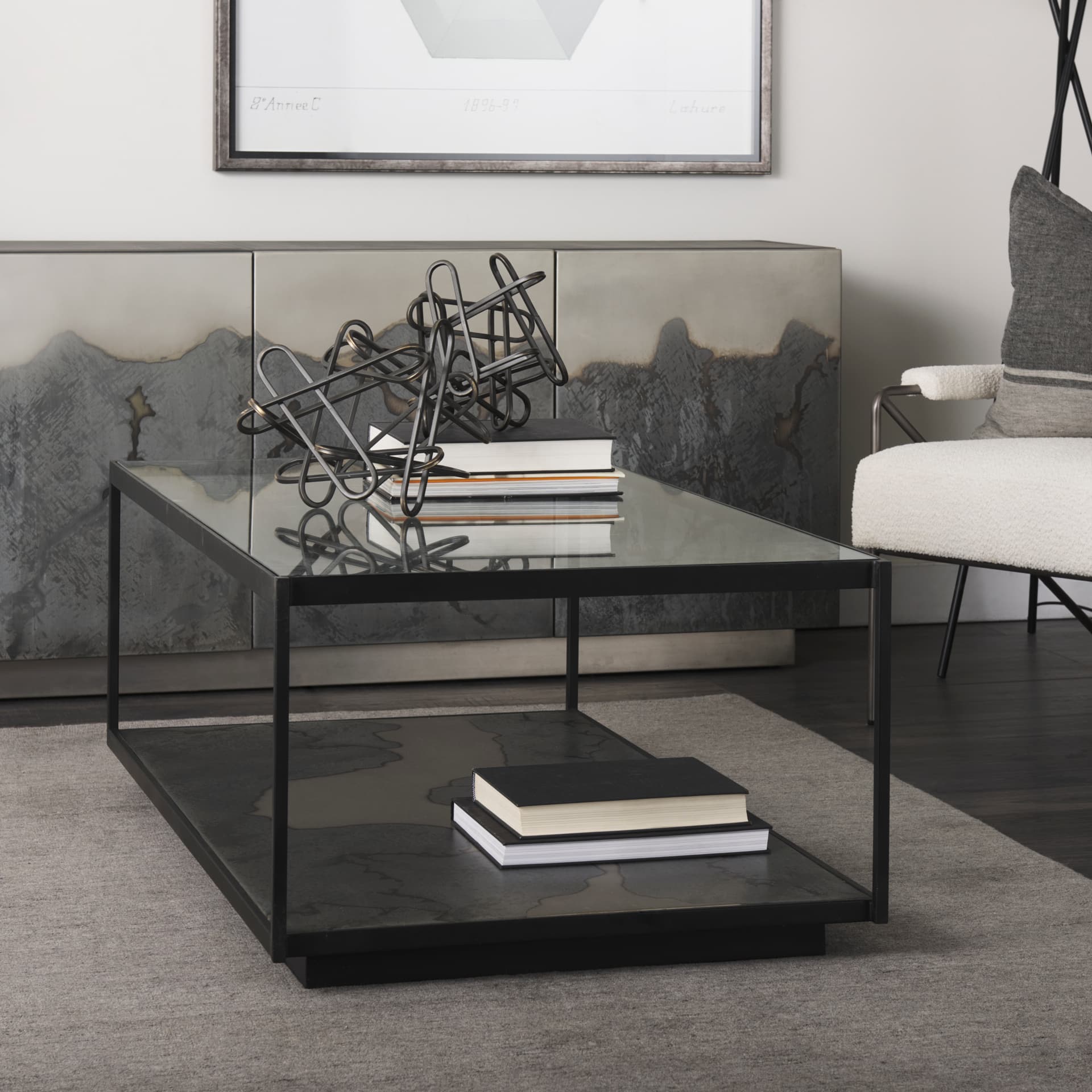 Henderson 10.4L x 8.3W x 7.7H Black Metal Paperclip Decorative Object — product photograph