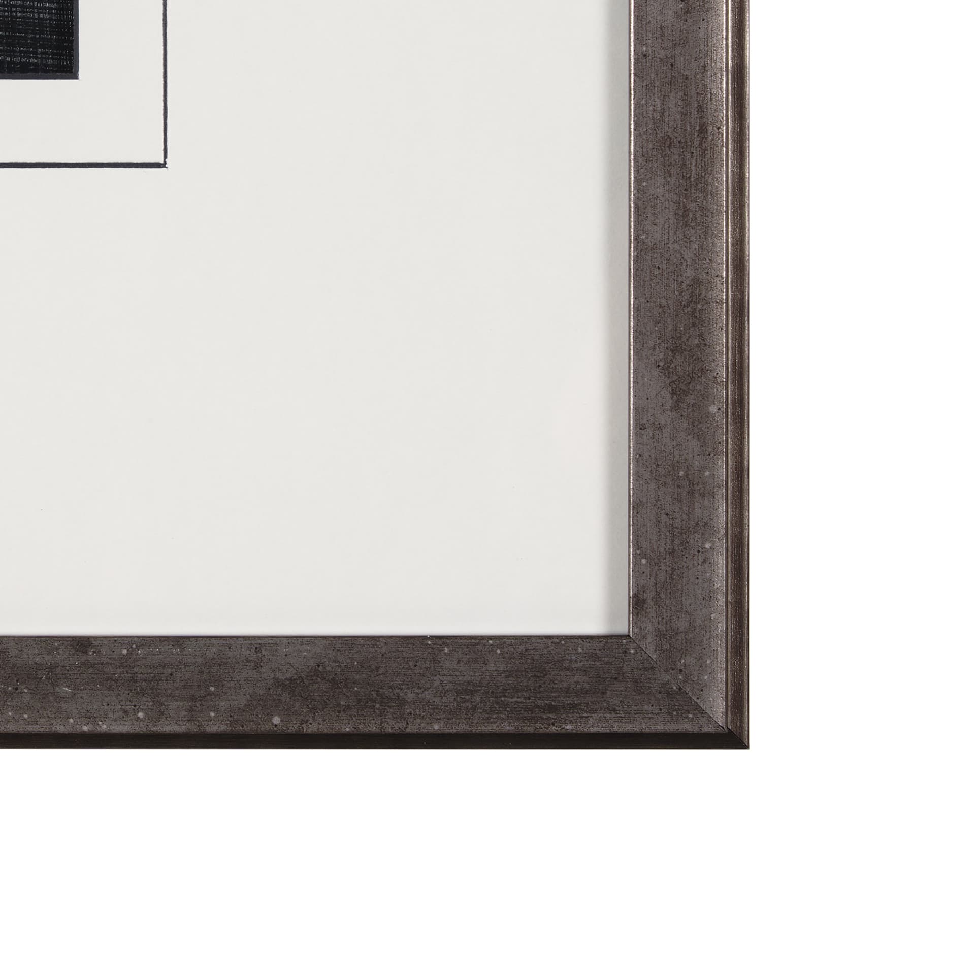 Garden Noir II by June Erica Vess a Hand Embellished Textured Framed Art Print Matted under Glass — product photograph