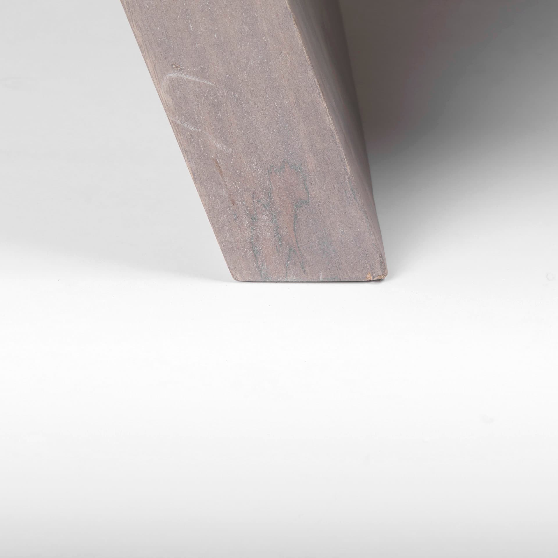 Elaine 59x36 Brown Solid Wood Top & Base Coffee Table — product photograph