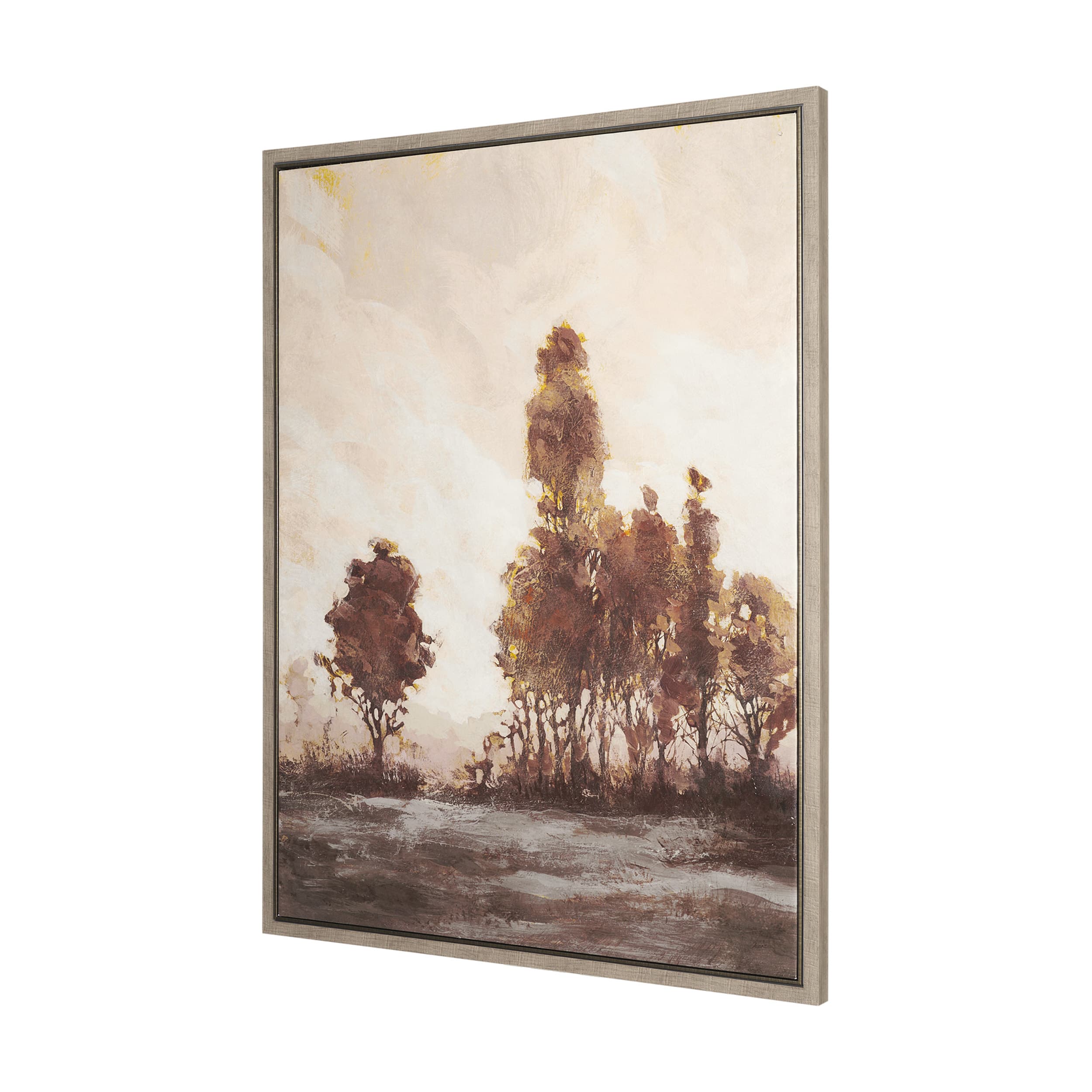 Quiet Horizon I by Mercana Studio Hand-Embellished Textured Framed Canvas Artwork — product photograph