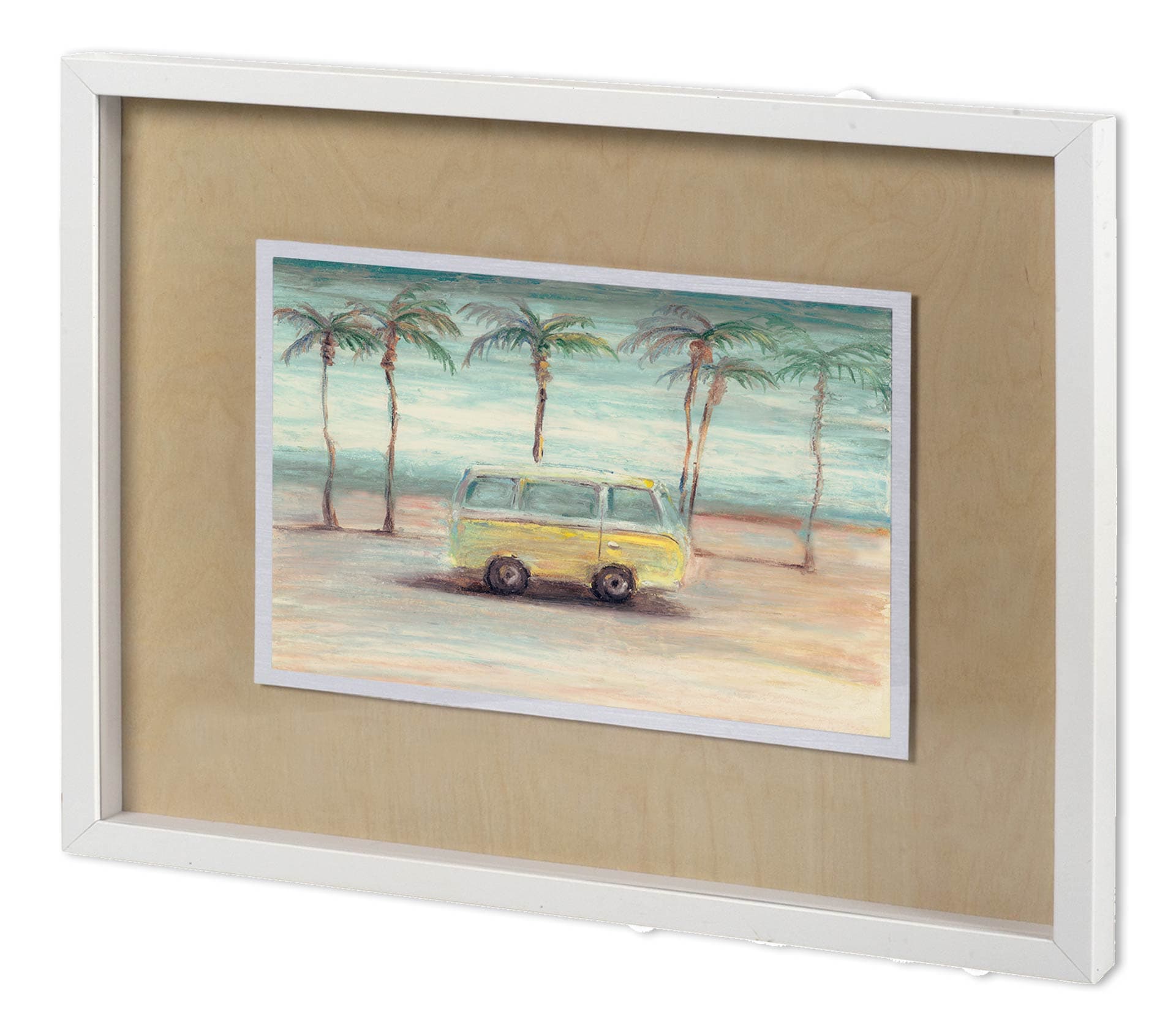 Summer Day I by Mercana Studio a Hand Embellished Textured Framed Art Print Matted under Glass — product photograph