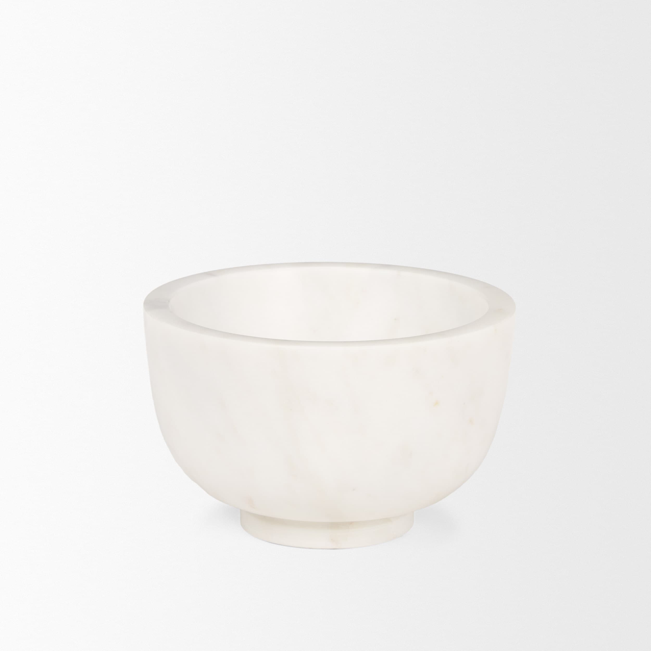 Katora Small Premium Solid White Marble Bowl — product photograph
