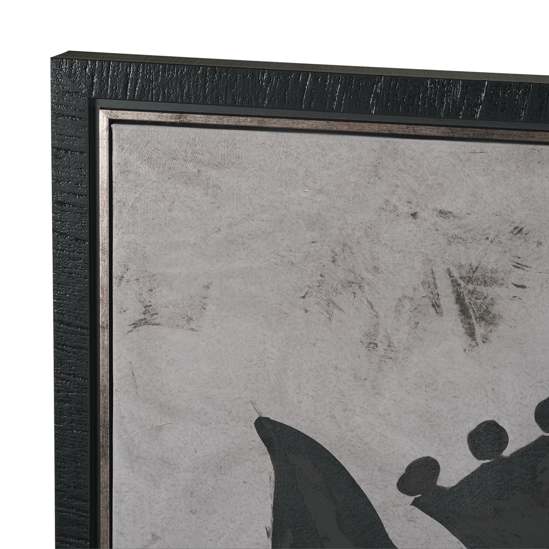 Steed 2 by Mercana Studio Hand-Embellished Textured Framed Canvas Artwork — product photograph