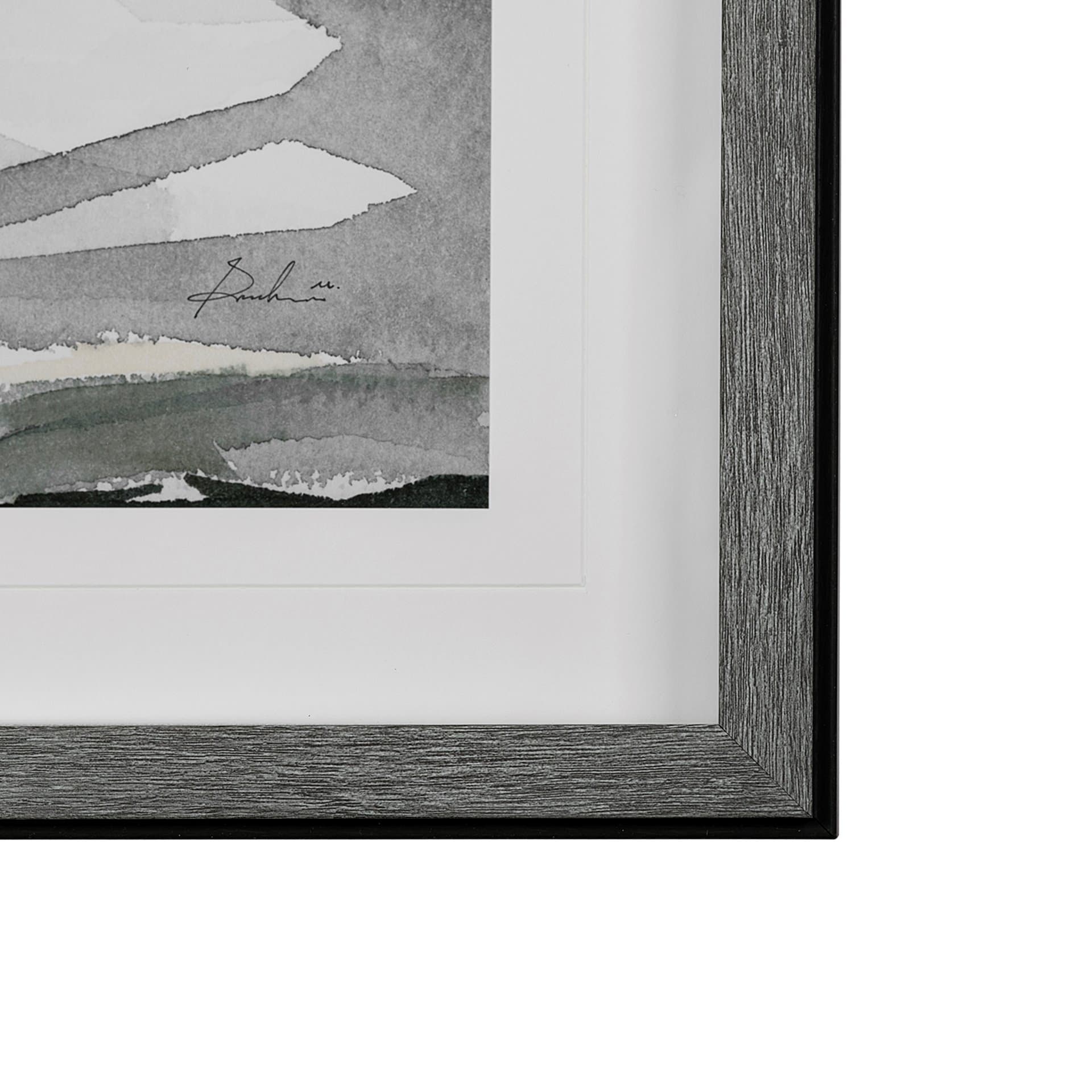 Life in North I by Melody Ducharme a Hand Embellished Textured Framed Art Print Matted under Glass — product photograph