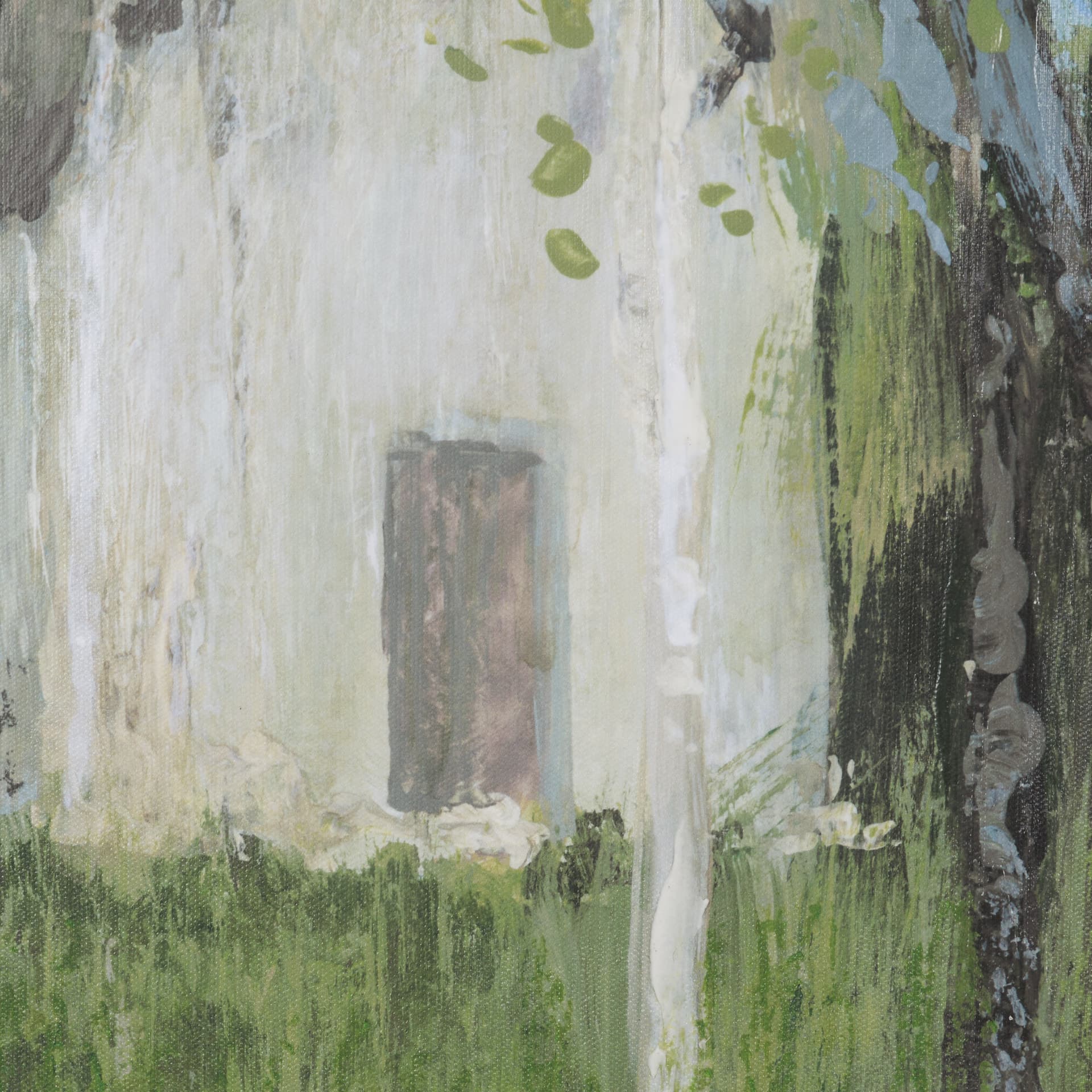 Summer Garden I by Mercana Studio Hand-Embellished Textured Framed Canvas Artwork — product photograph