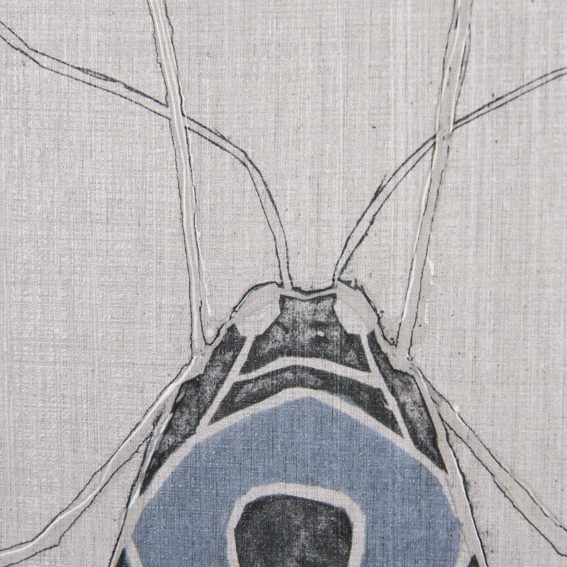 Moth Blue II by Mercana Studio a Hand Embellished Textured Framed Art Print — product photograph