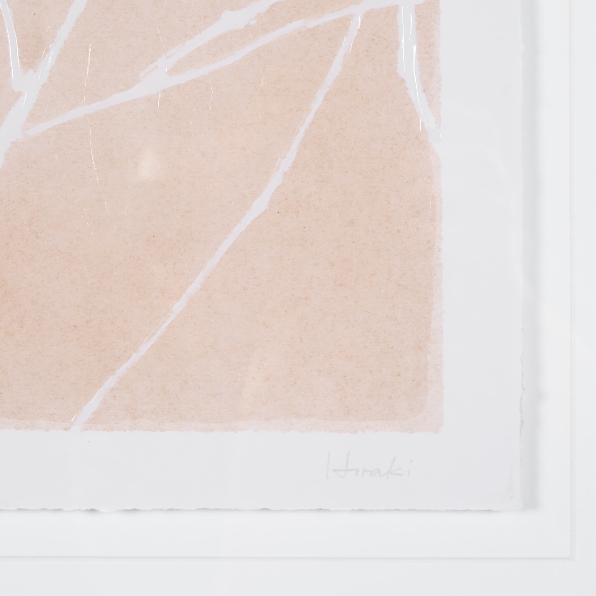 Flower Silhouette-Jasmine by Mercana Studio Hand Embelished Framed Art Print Matted under Glass — product photograph