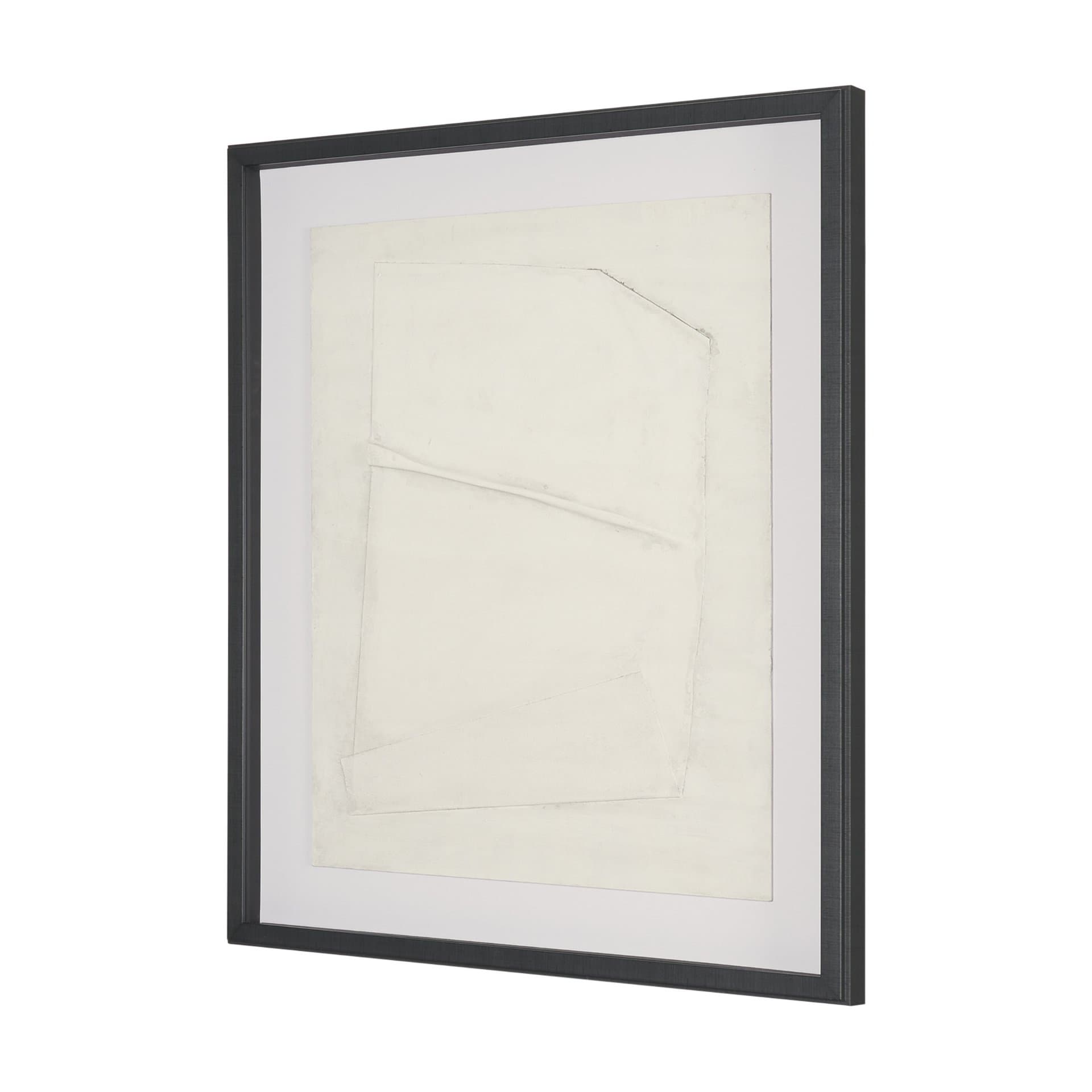 Linen Folds II by Mercana Studio Handmade Original Framed Artwork Matted under Glass — product photograph