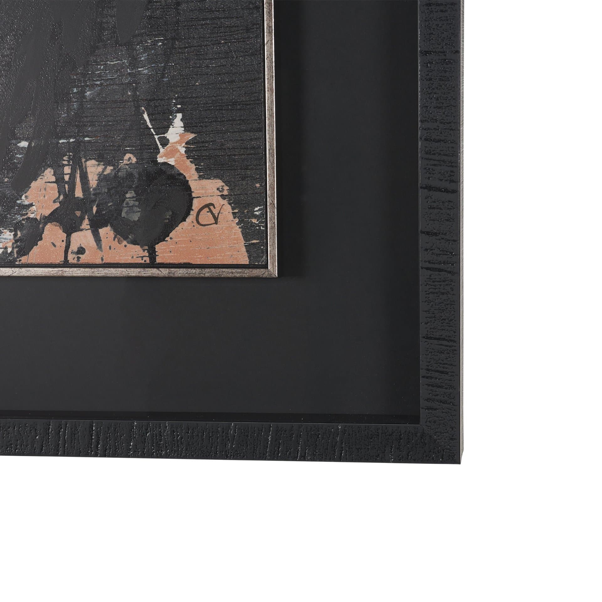 Tones of Sienna II (Set of 2) by Mercana Studio Hand-Embellished Framed Artwork Matted under Glass — product photograph