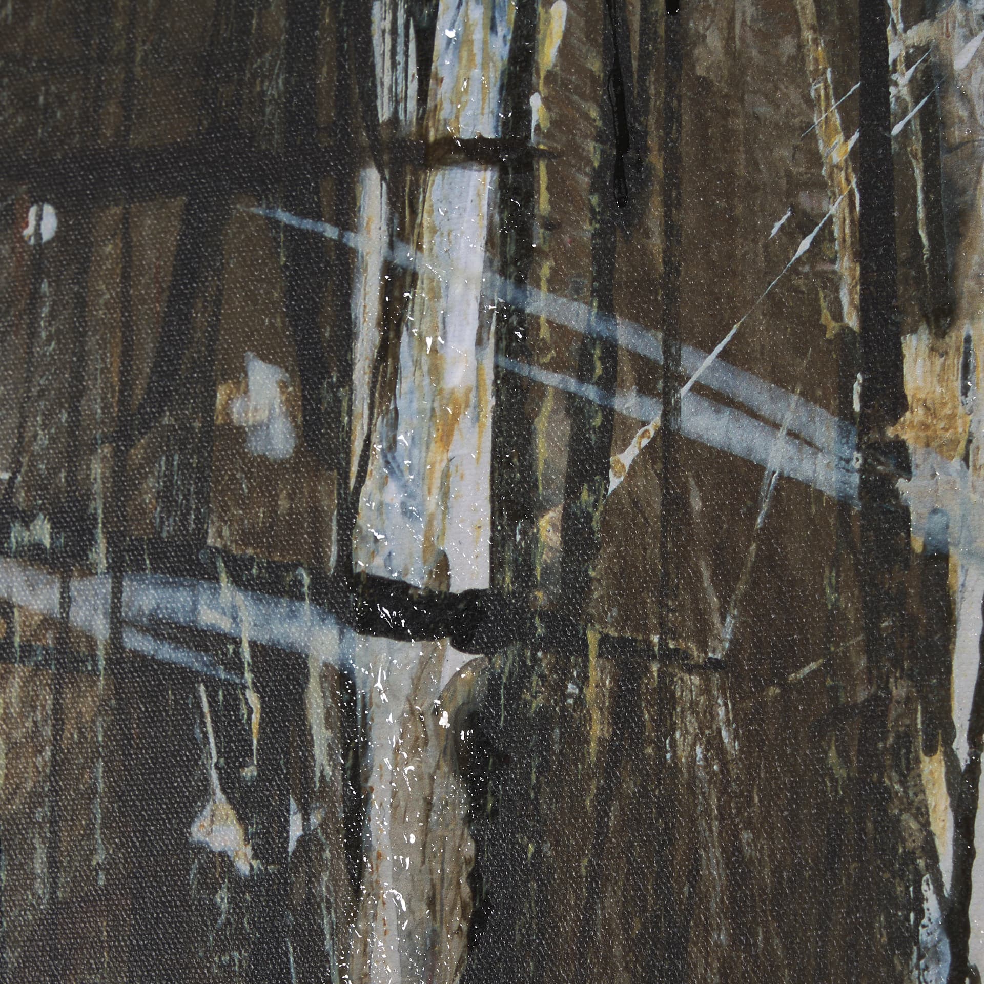 Forest View V by Mercana Studio a Hand Embellished Textured Framed Art Print — product photograph