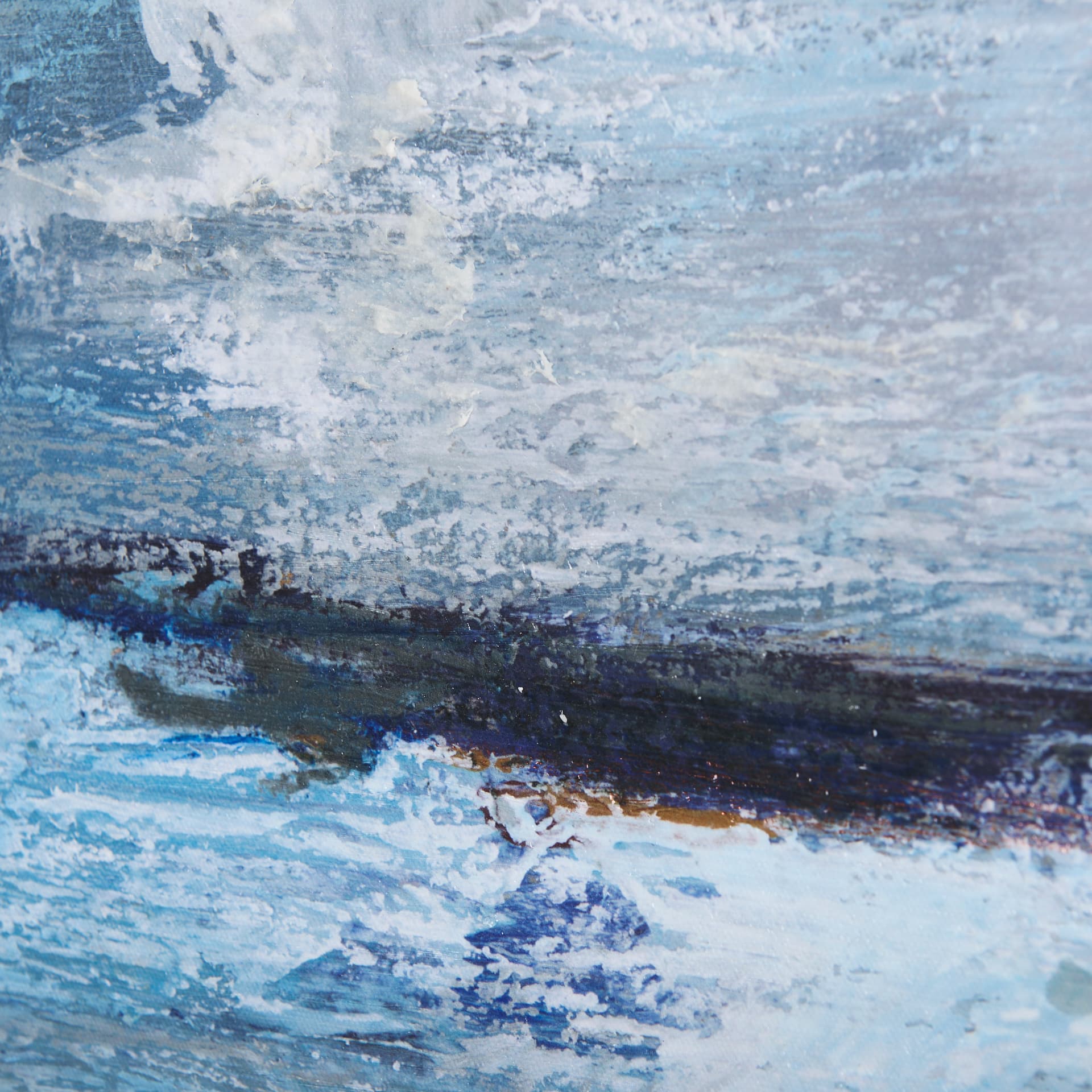 Cloud Bay II by Mercana Studio a Hand Embellished Textured Canvas — product photograph