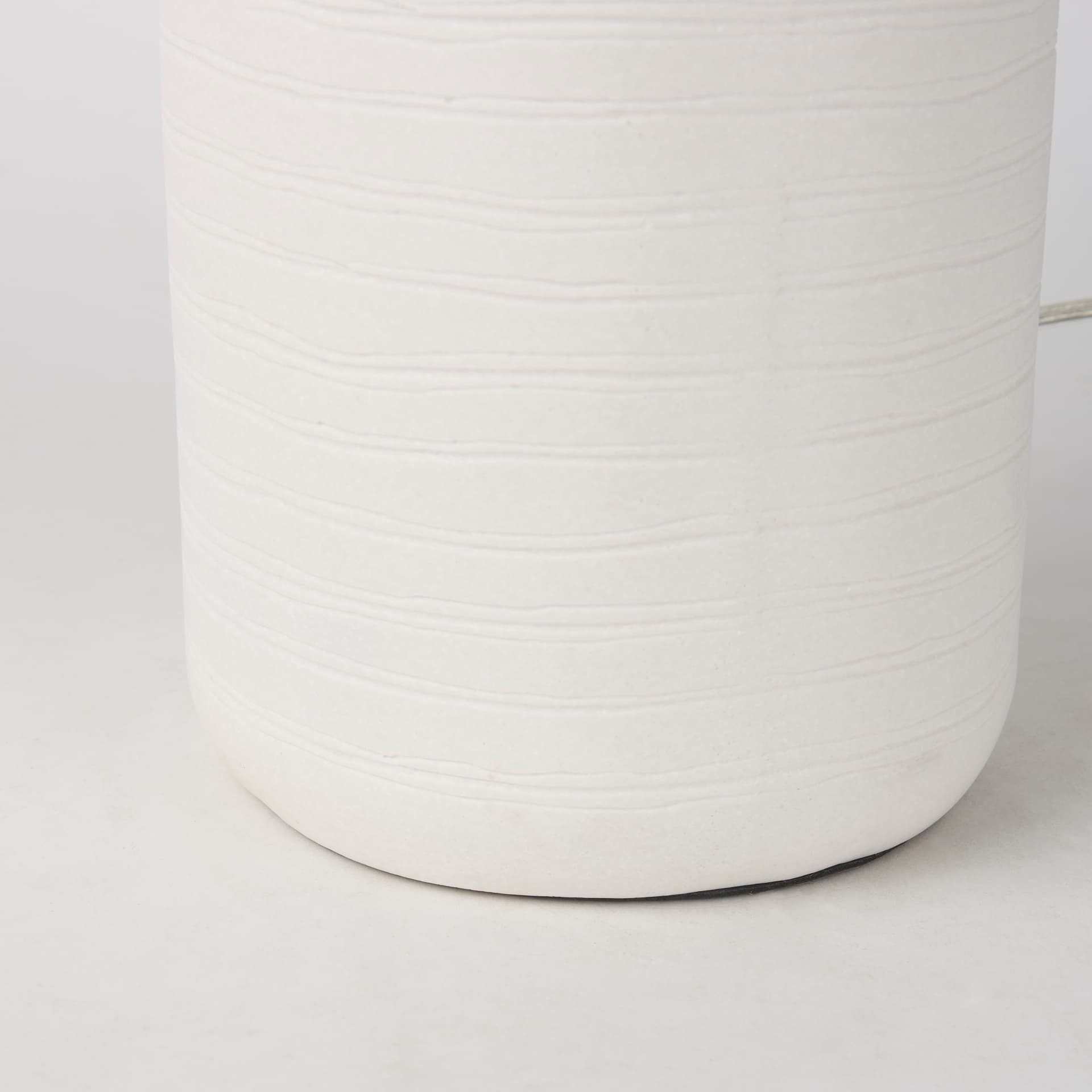 Melanie 17.0L x 17.0W x 30.5H White Shade W/White Base Table Lamp — product photograph