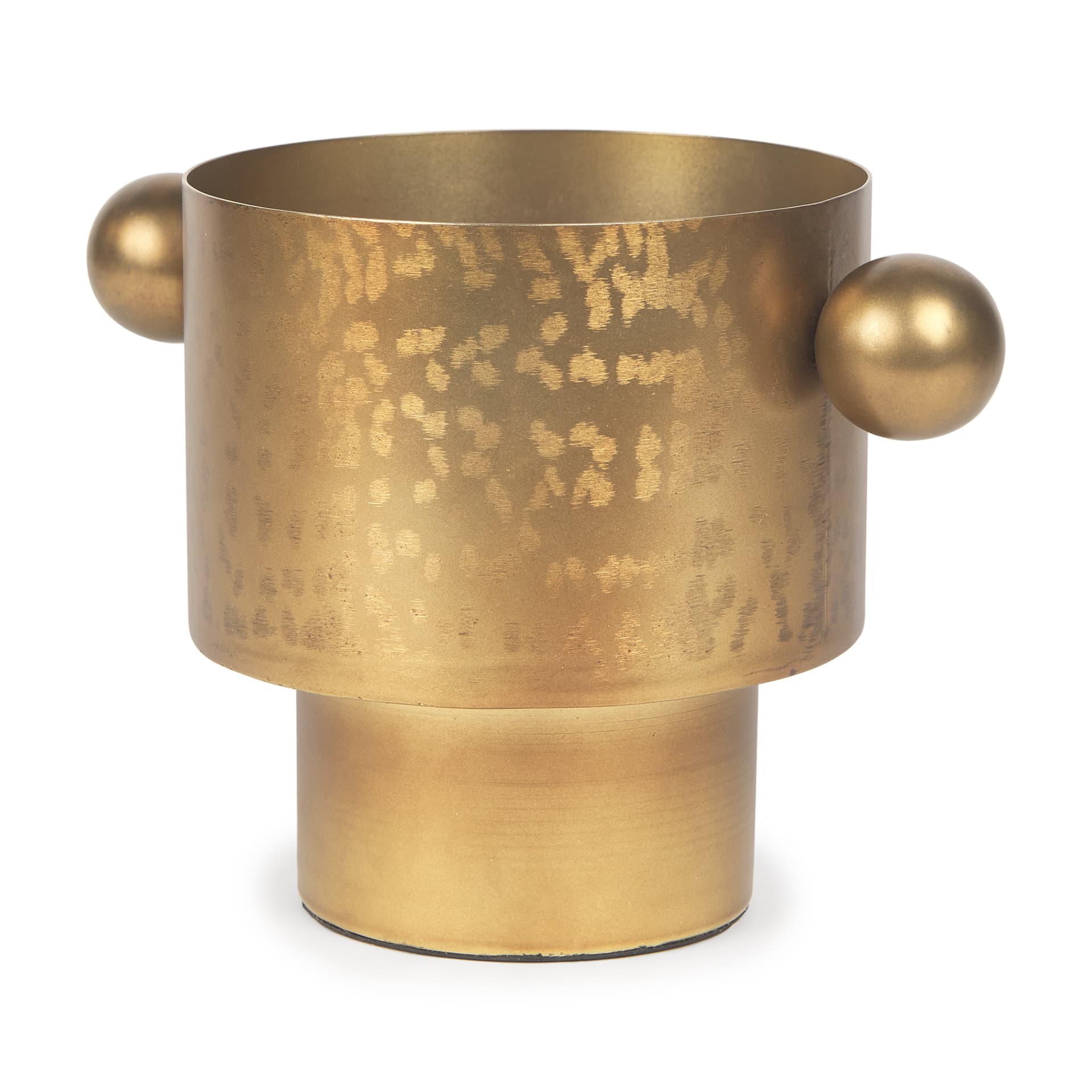 Juno 6.5H Medium Gold Iron Medium Vase — product photograph