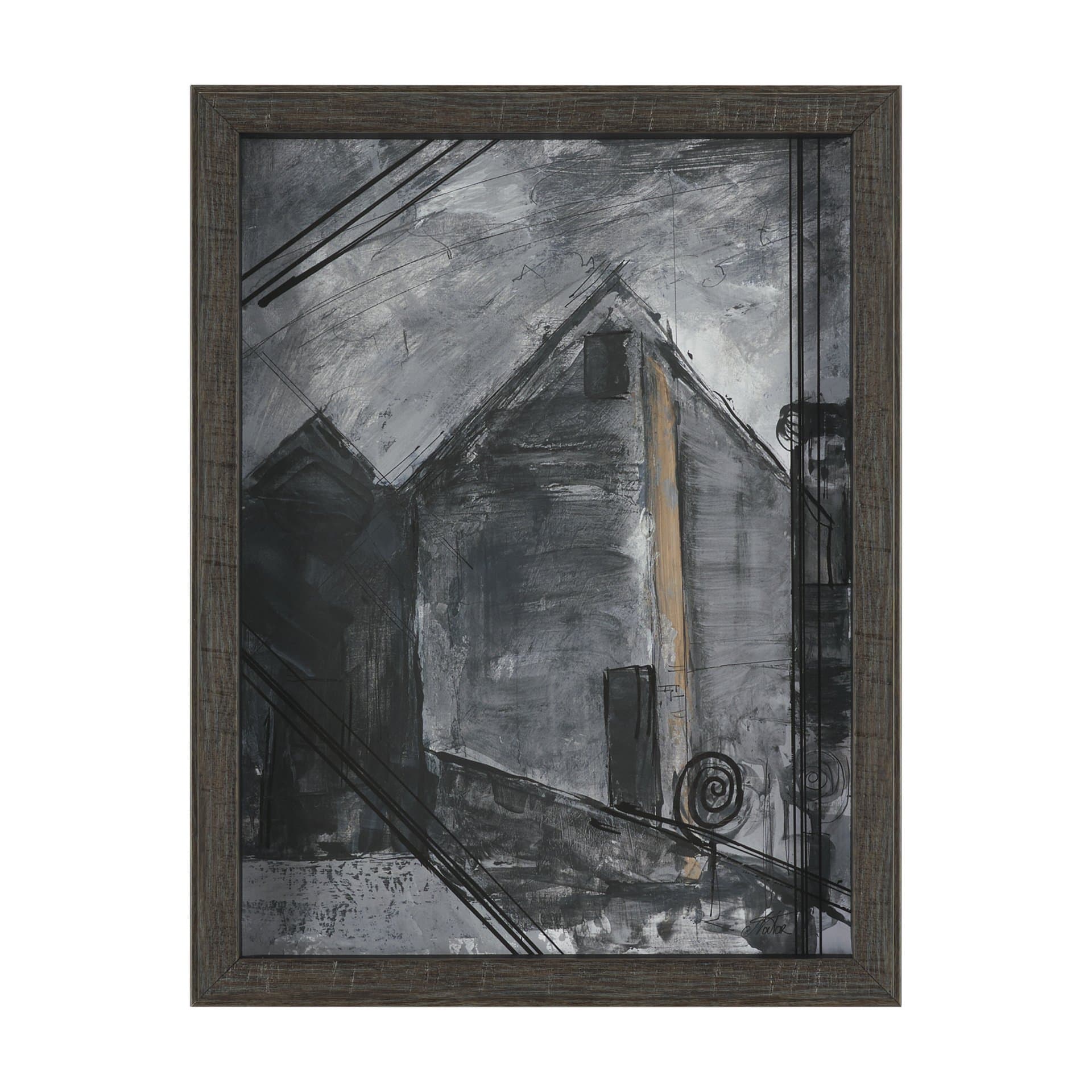 Community 2B by Mercana Studio Framed Artwork Matted under Glass — product photograph