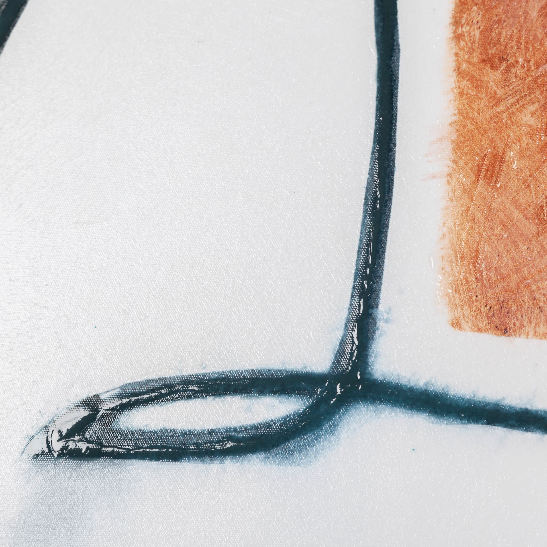 Masque II by Victoria Barnes a Hand Embellished Textured Canvas — product photograph