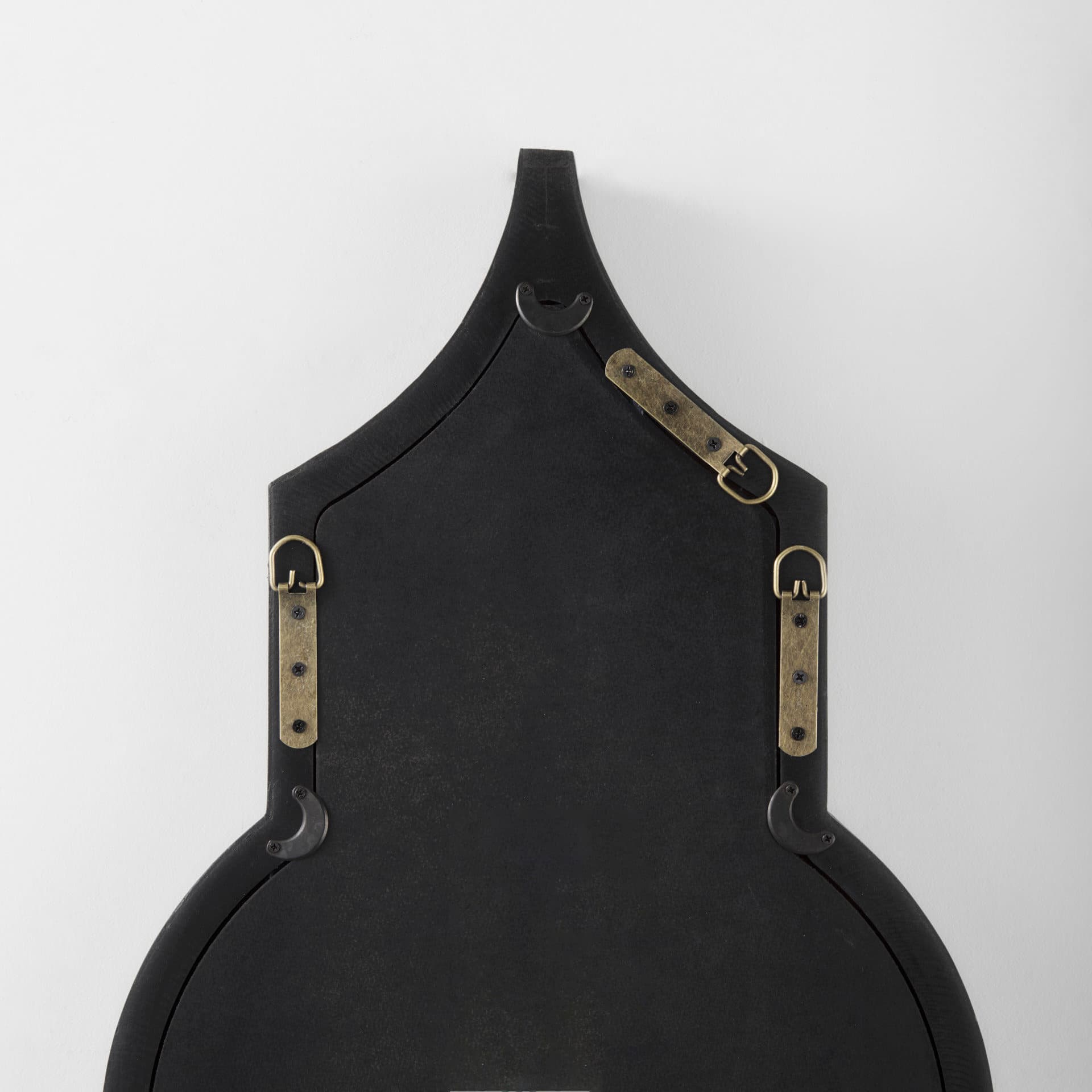 Tamanar 15.0 x 3.0 x 34.1 Black Wood Frame Wall Mirror — product photograph