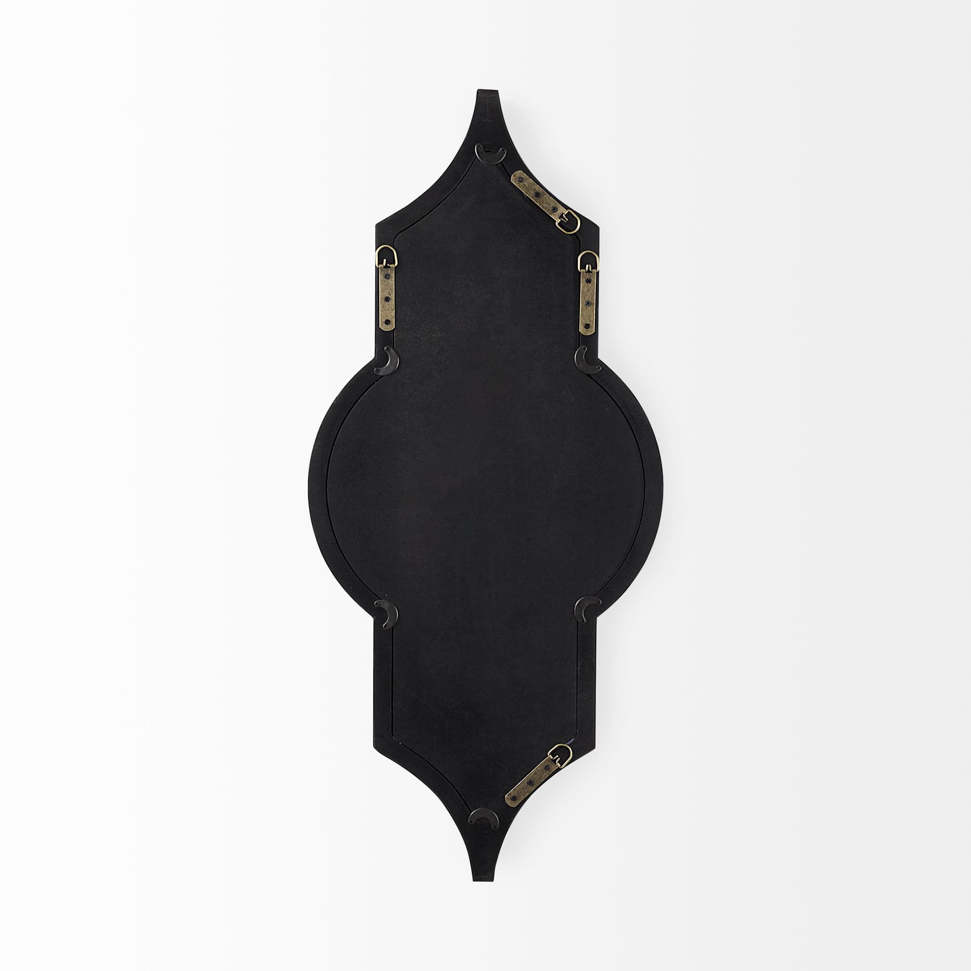 Tamanar 15.0 x 3.0 x 34.1 Black Wood Frame Wall Mirror — product photograph