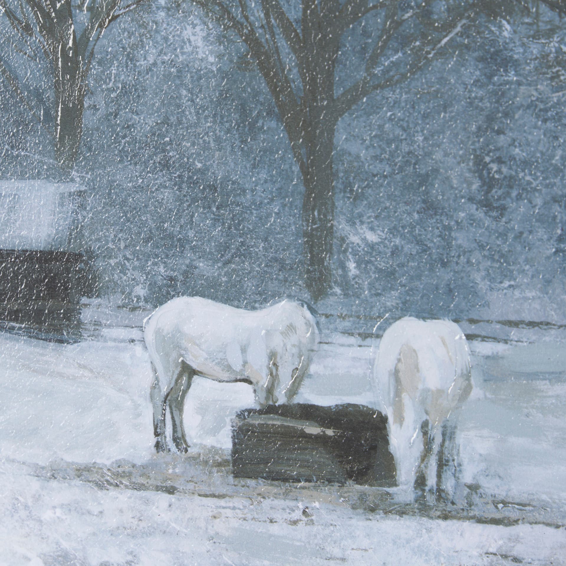 Winter On The Farm I by Mercana Studio a Hand Embellished Framed Art Print — product photograph