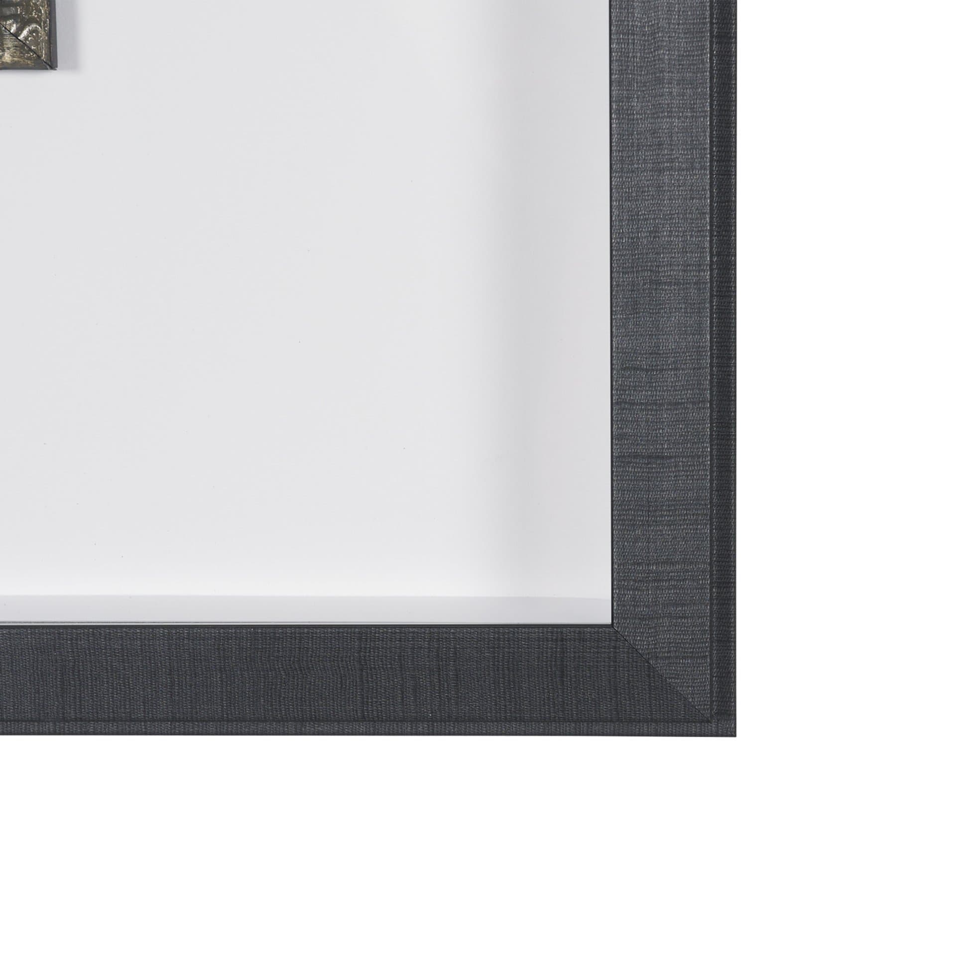 Dynasty Bloom III by Mercana Studio Hand-Embellished Textured Framed Artwork Matted under Glass — product photograph