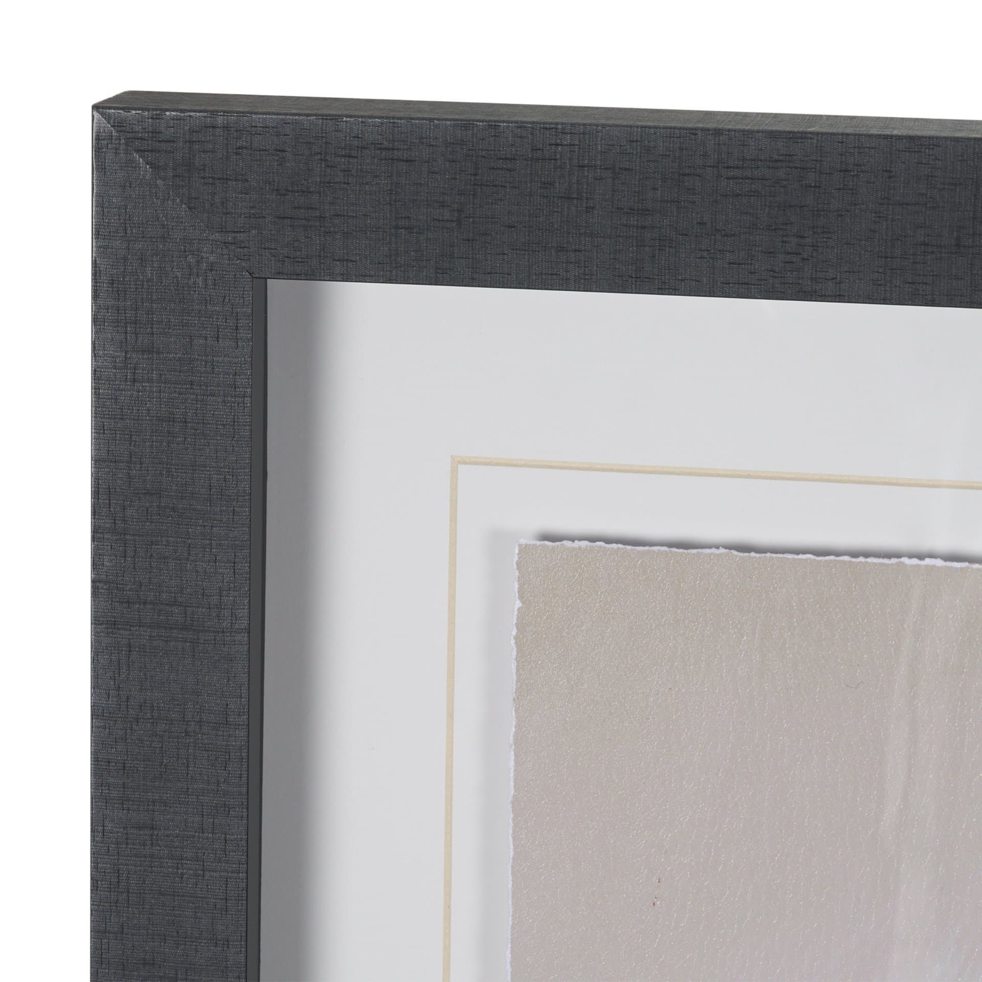 Dreamy Blues I by Stacy Daguiar Hand-Embellished Textured Framed Artwork Matted under Glass — product photograph