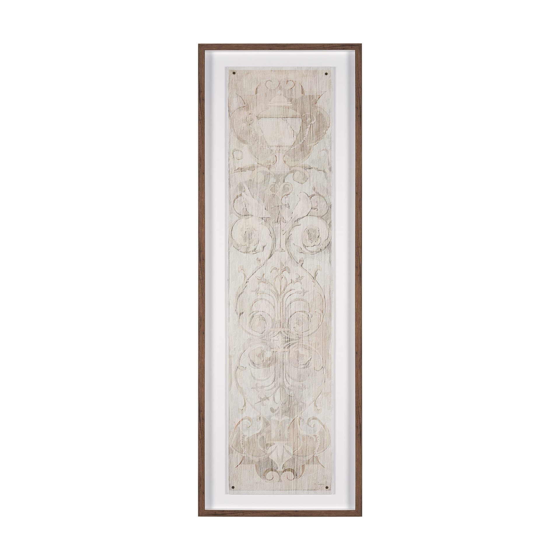 Panel Etching I by Mercana Studio a Hand Embellished Framed Art Print under Glass — product photograph