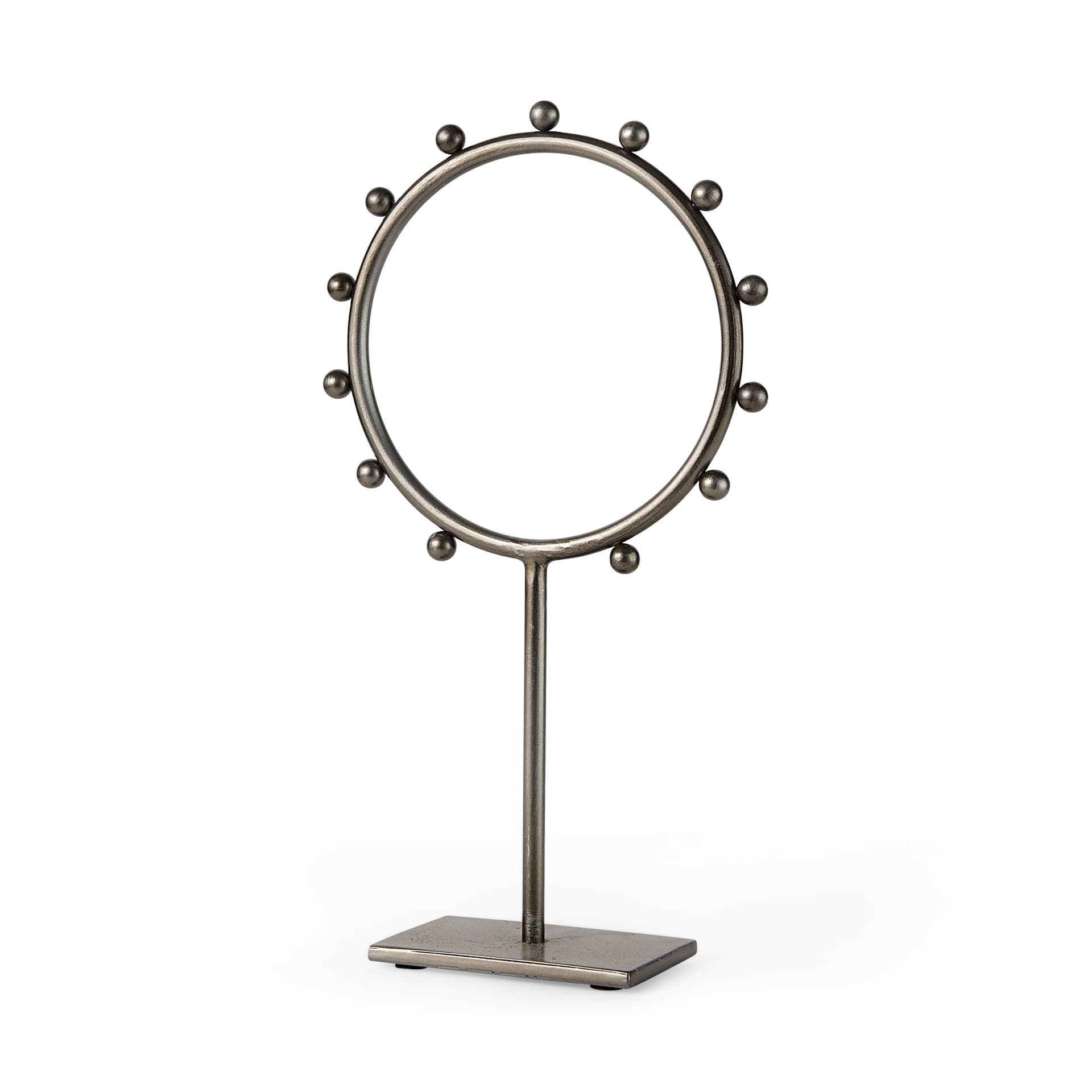 Elio 8.3L x 3.0W x 15.0H Large Studded Hoop Object — product photograph