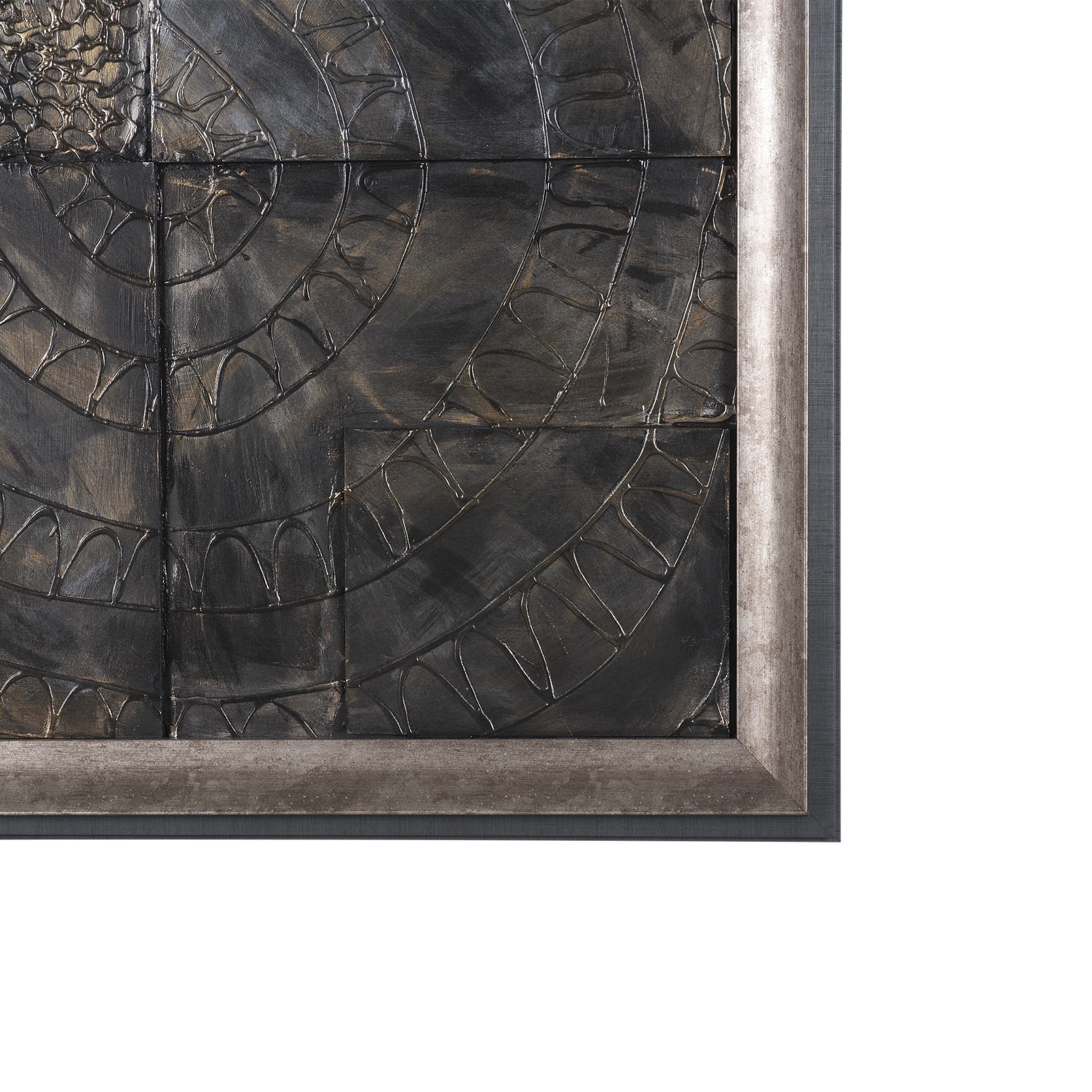 Layered Alloy I by Studio M a handmade Original 3D Textured Framed Artwork — product photograph