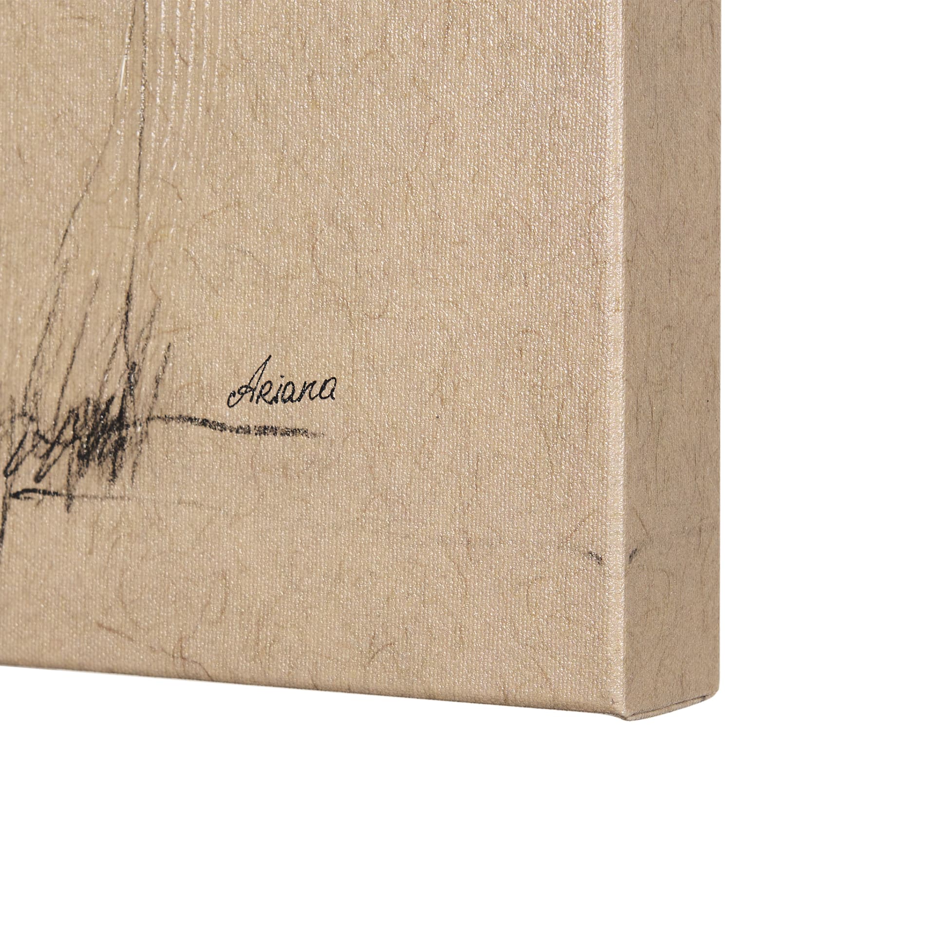 Tree Drawing II by Mercana Studio a Hand Embellished Textured Canvas — product photograph
