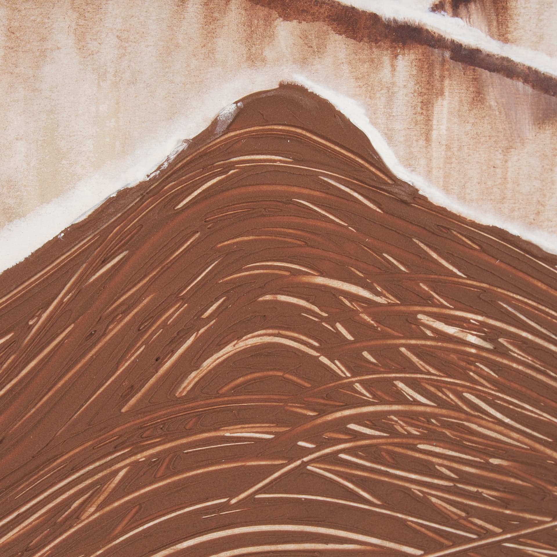 Red Rock View II by Studio M a handmade Original Framed 3D Textured Artwork under Glass — product photograph