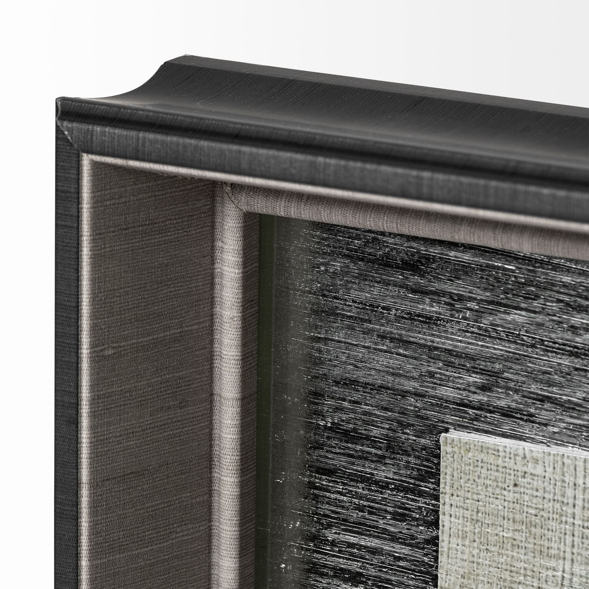 Bohemian Ikat III by Chariklia Zarris Hand Embellished Textured Framed Art Print Matted under Glass — product photograph