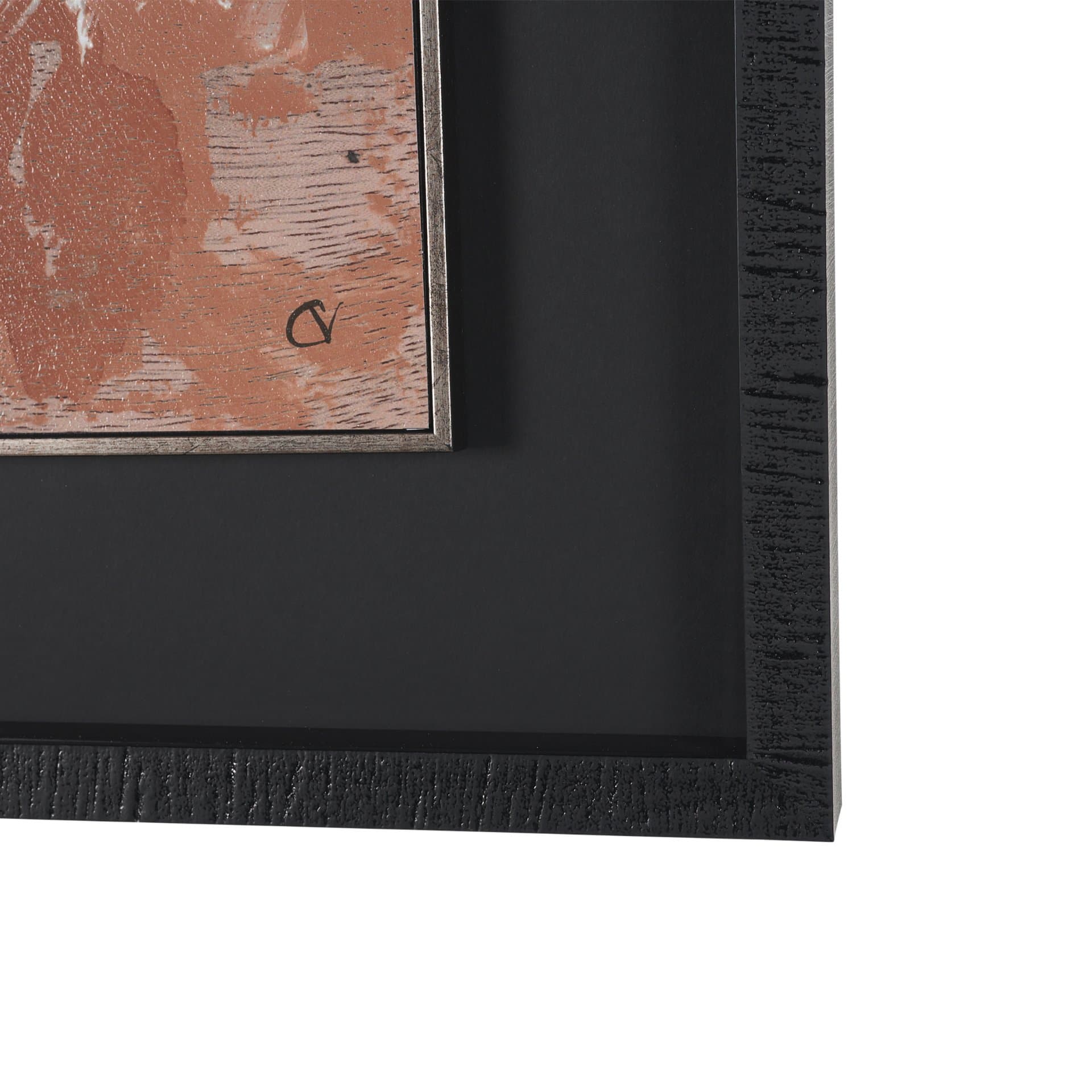 Tones of Sienna III (Set of 2) by Mercana Studio Hand-Embellished Framed Artwork Matted under Glass — product photograph