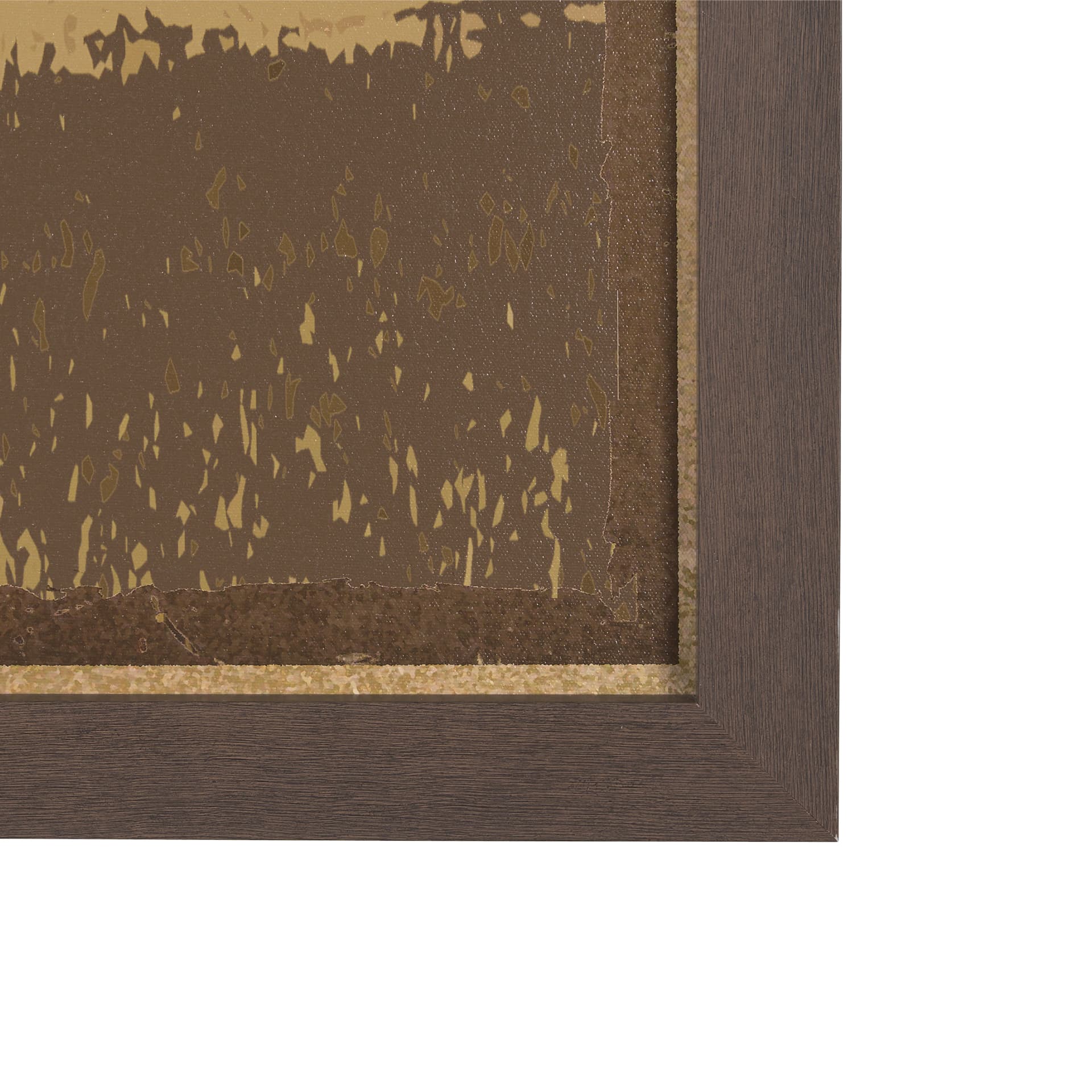 Rustic Type by Tania Bello a Hand Embellished Textured Framed Art Print — product photograph