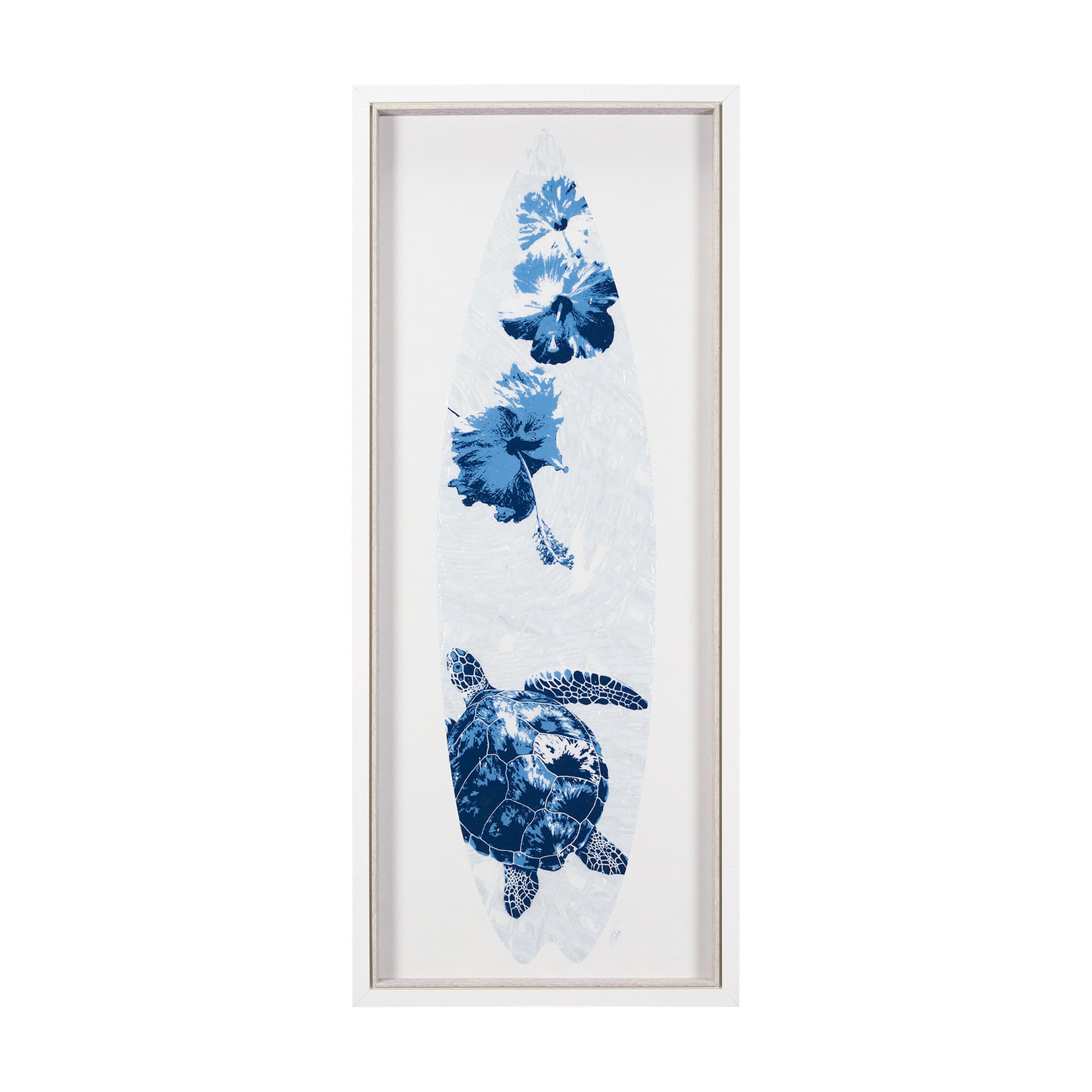 Surfs Up 1 by Mercana Studio a Hand Embelished Textured Framed Art Print — product photograph